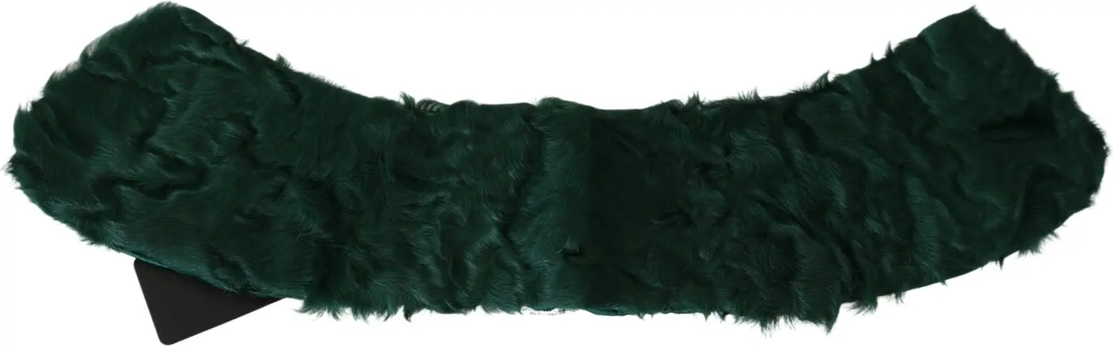 Scarf Dolce & Gabbana Elegant Lambskin Fur Scarf