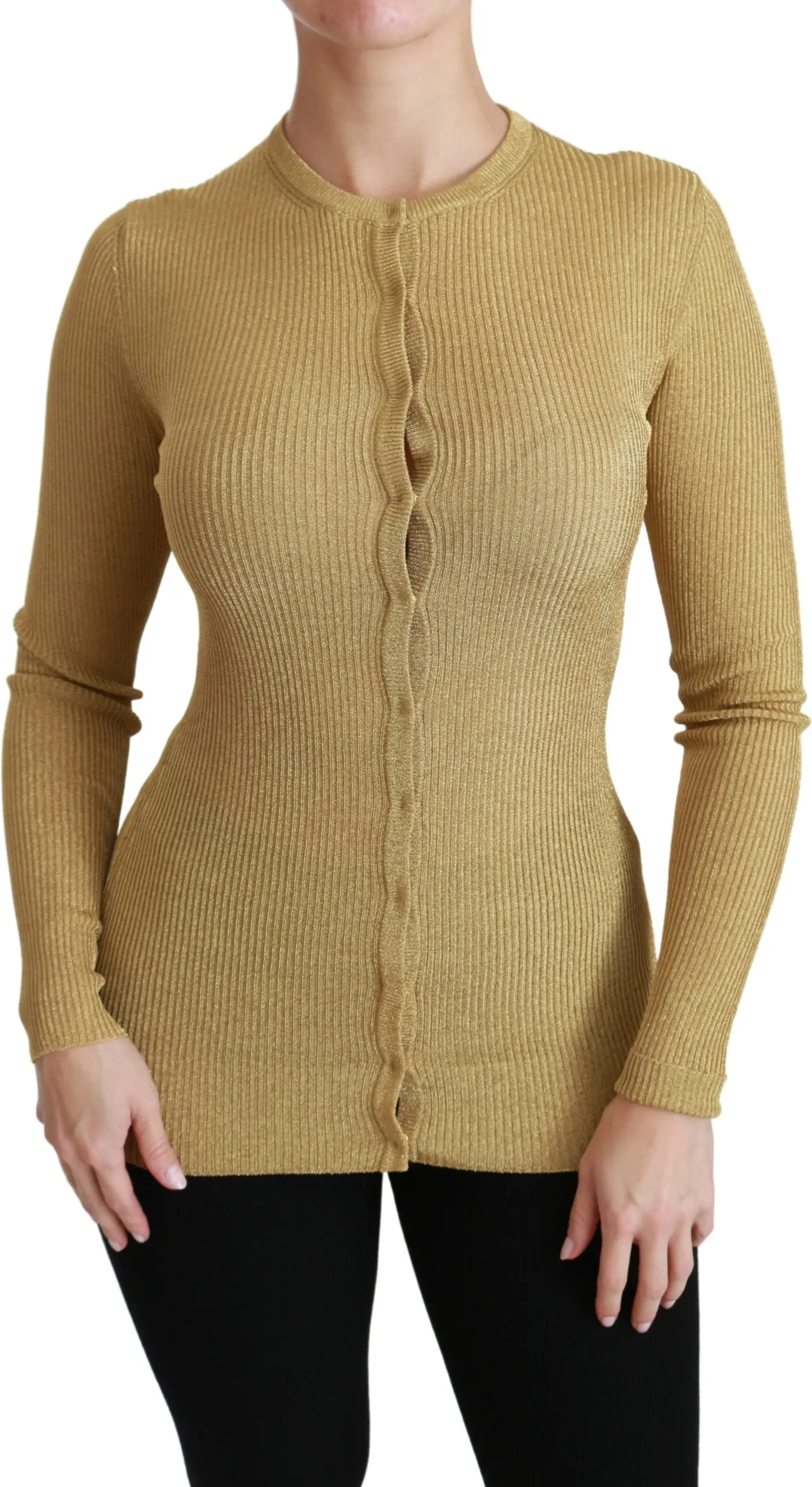 Кардиган Dolce & Gabbana Gold с длинным рукавом из вискозы