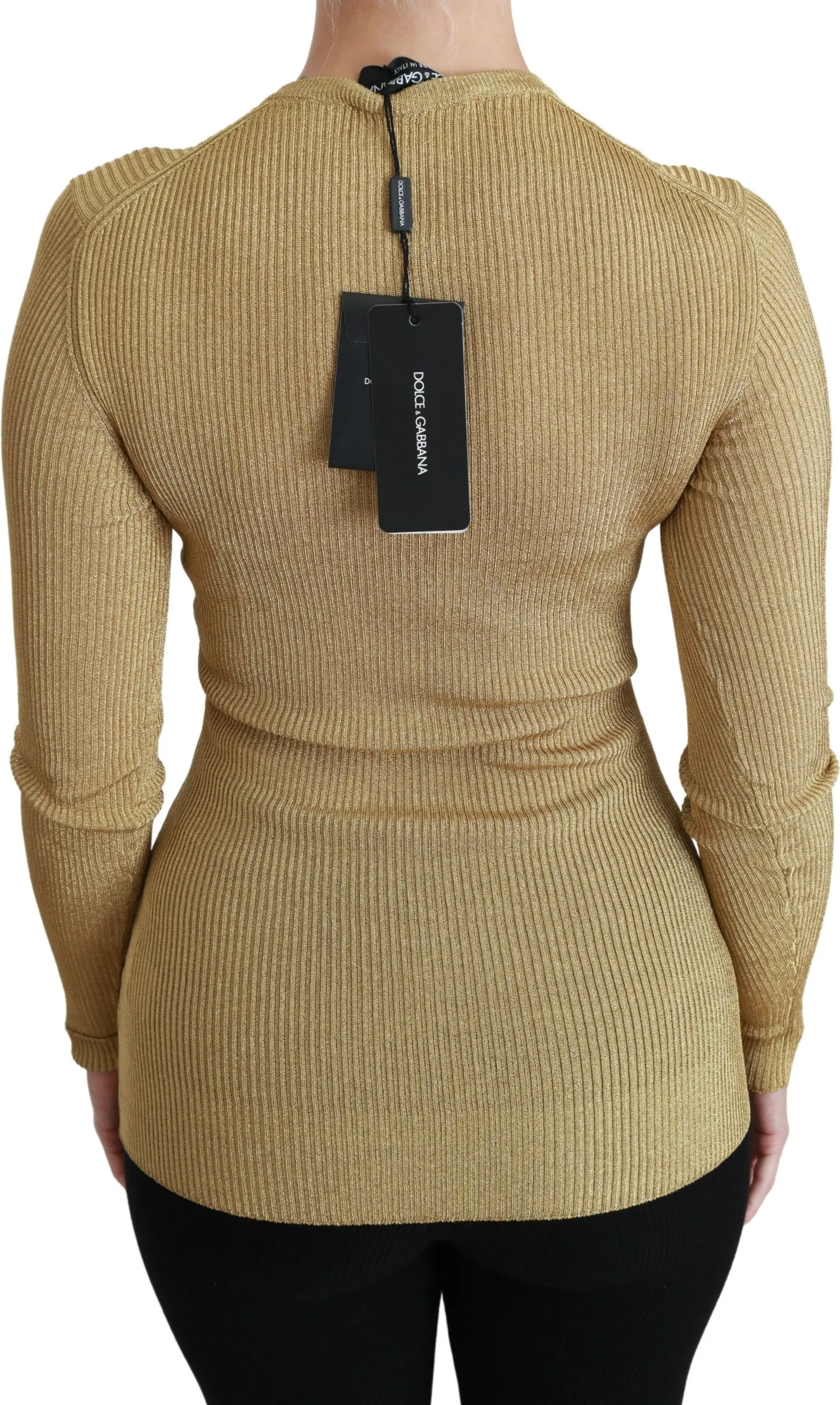 Кардиган Dolce & Gabbana Gold с длинным рукавом из вискозы