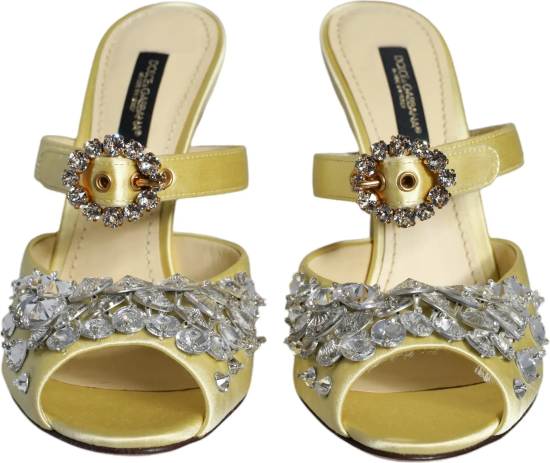 Dolce & Gabbana Satin Crystal Sandal