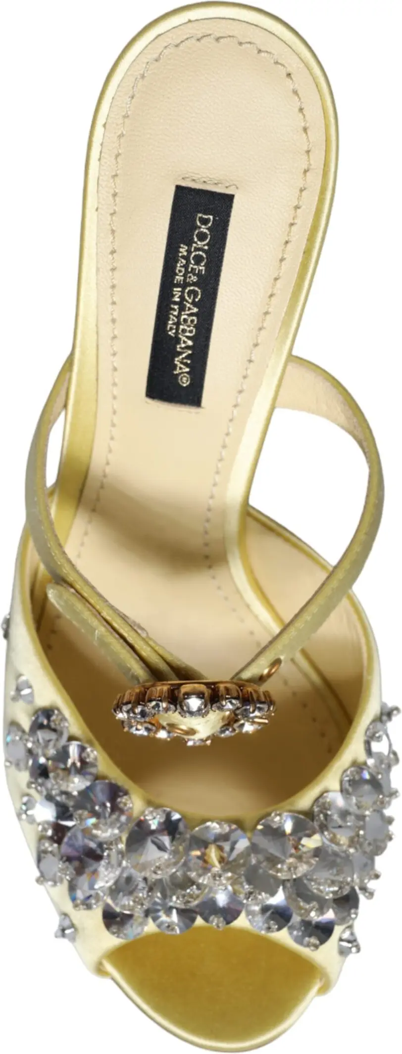 Dolce & Gabbana Satin Crystal Sandal