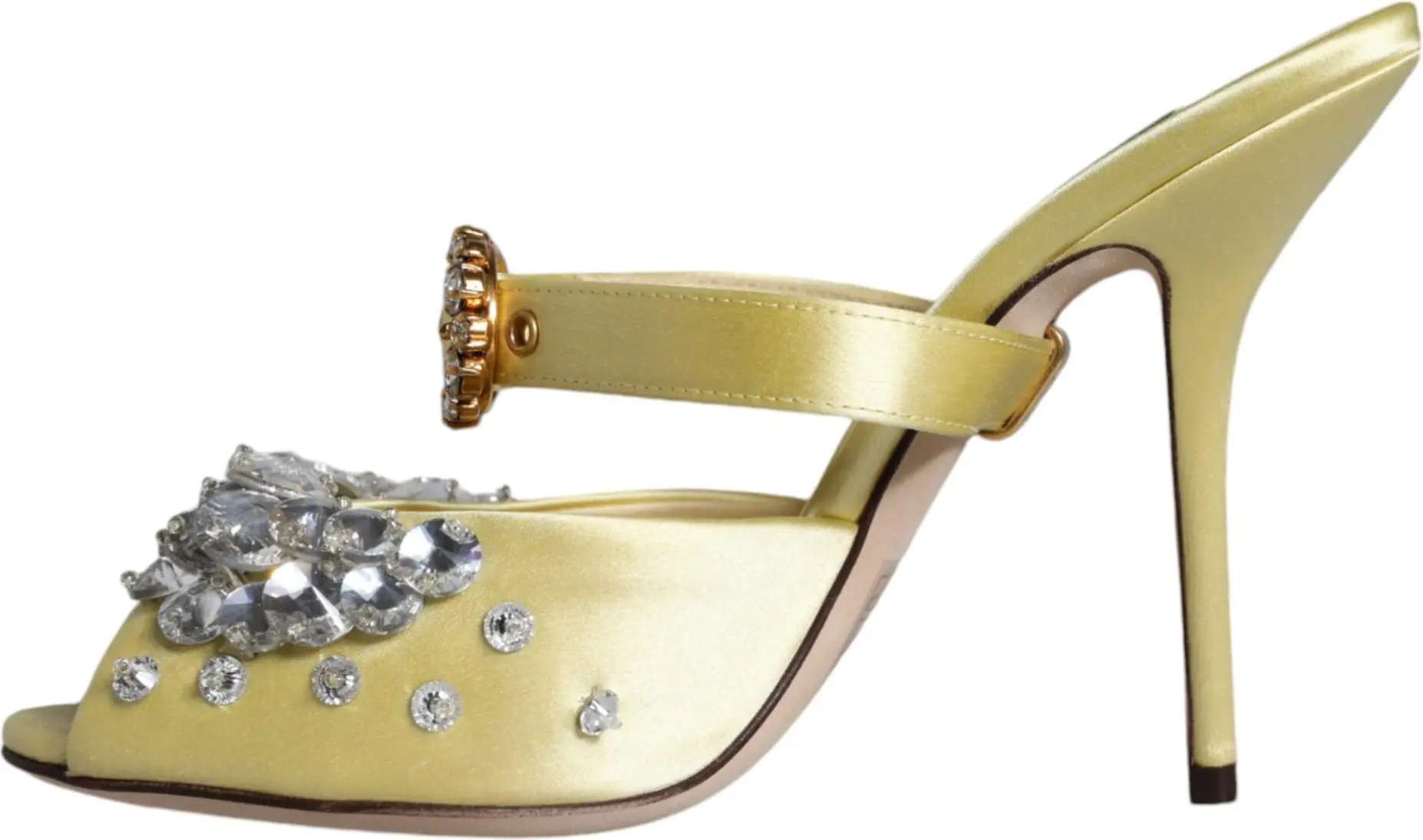 Dolce & Gabbana Satin Crystal Sandal