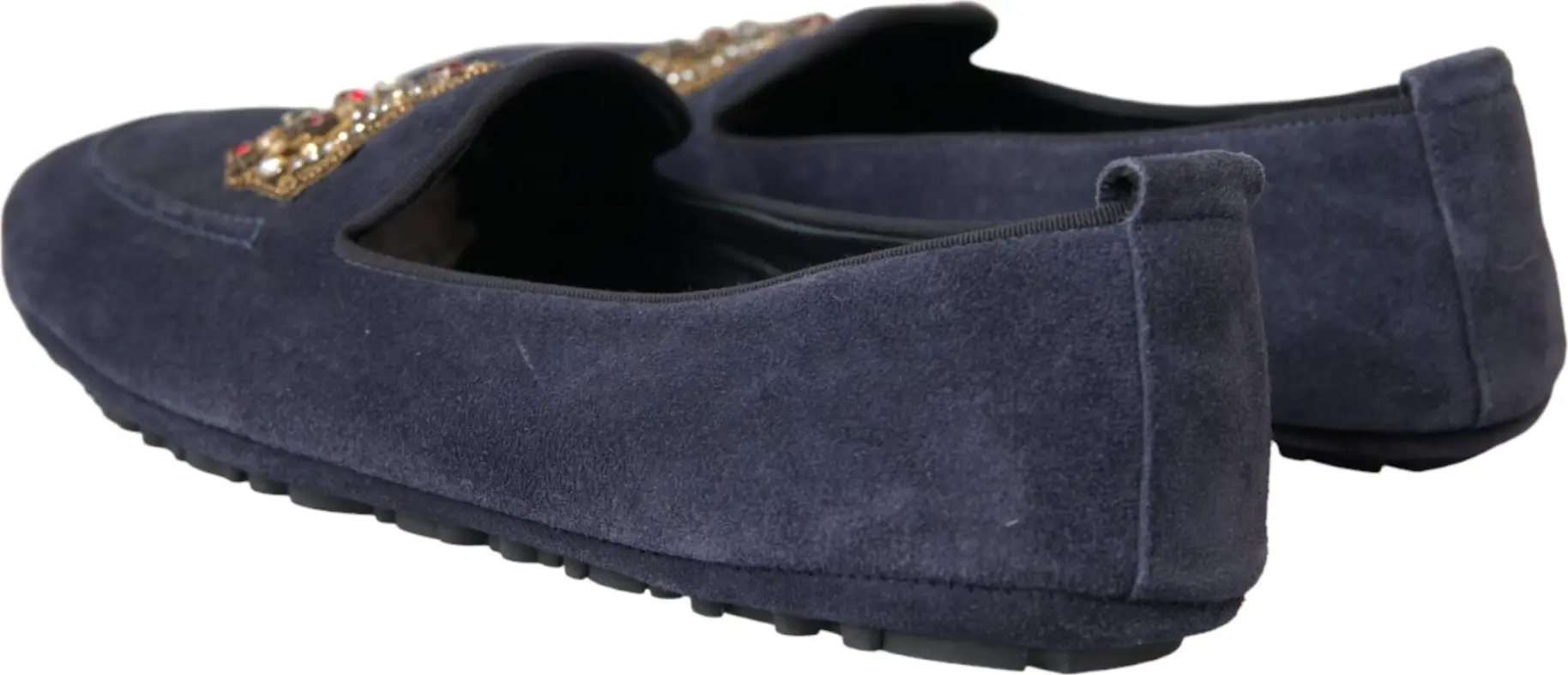 Loafers Dolce & Gabbana Moviy Charm Suede Kristalli Toj