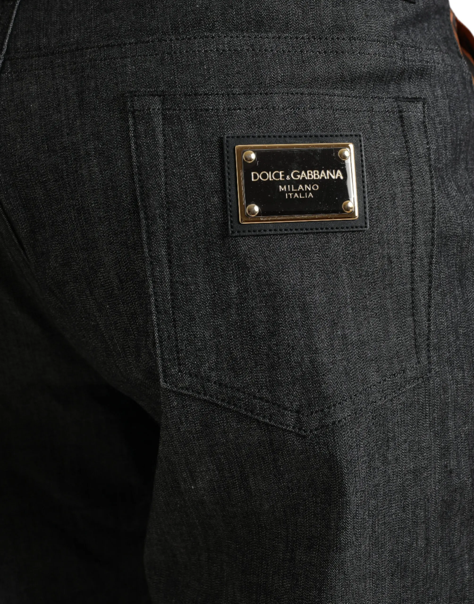 Jeans Dolce & Gabbana Multicolor Tiger Cotton Loose