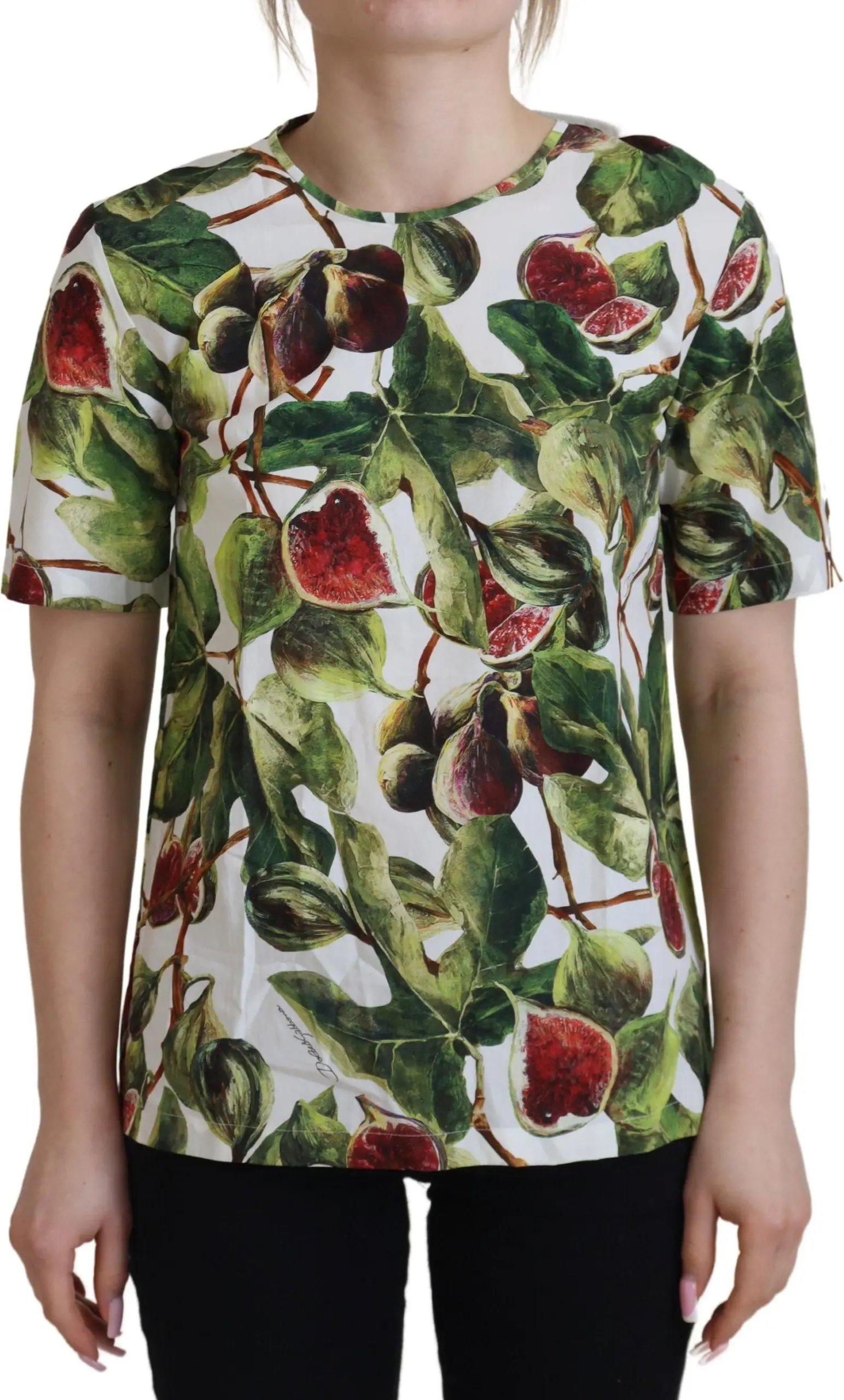 Dolce & Gabbana T-shirt Crew-neck Paxta Ustki Bluzka