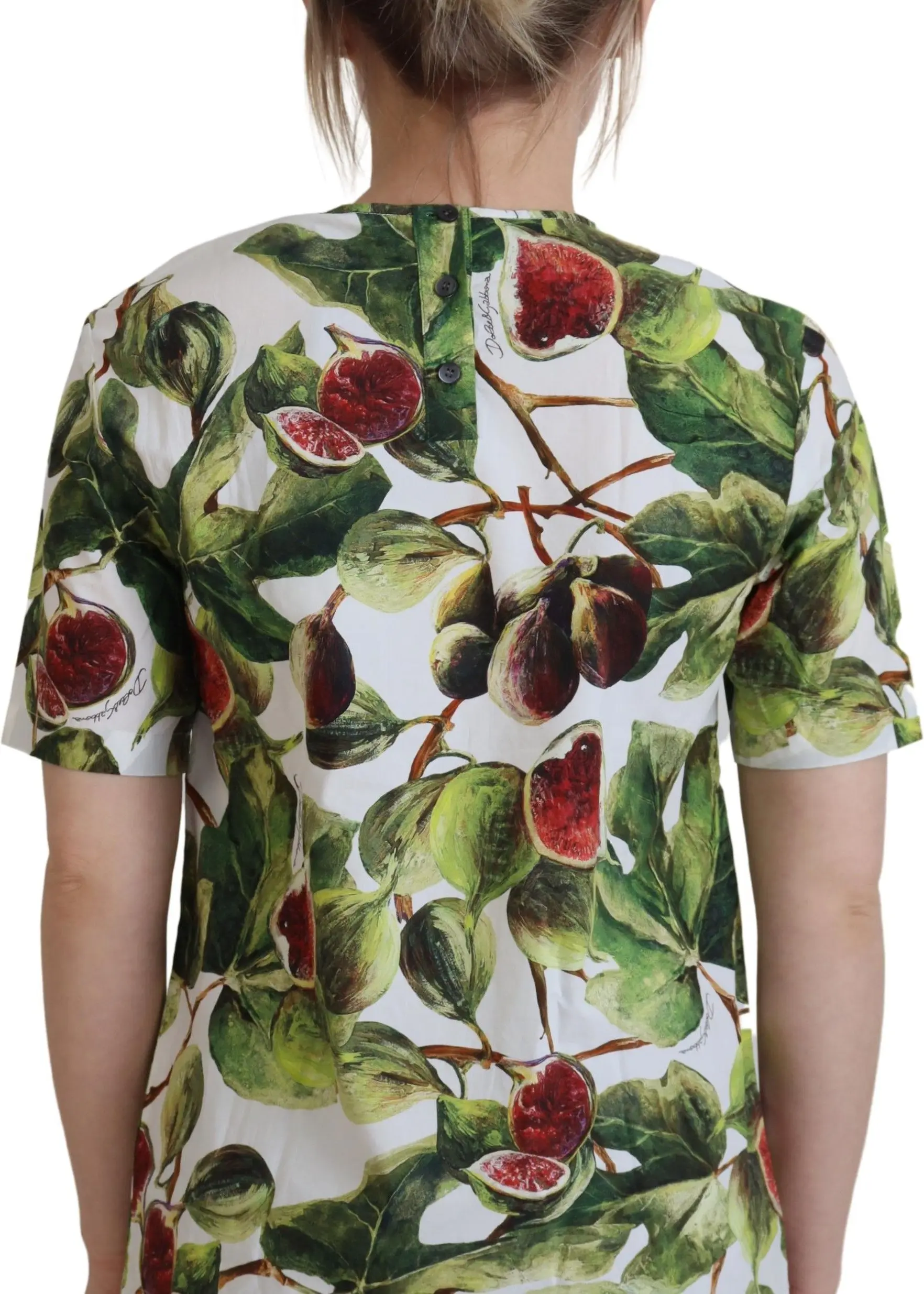 Dolce & Gabbana T-shirt Crew-neck Paxta Ustki Bluzka