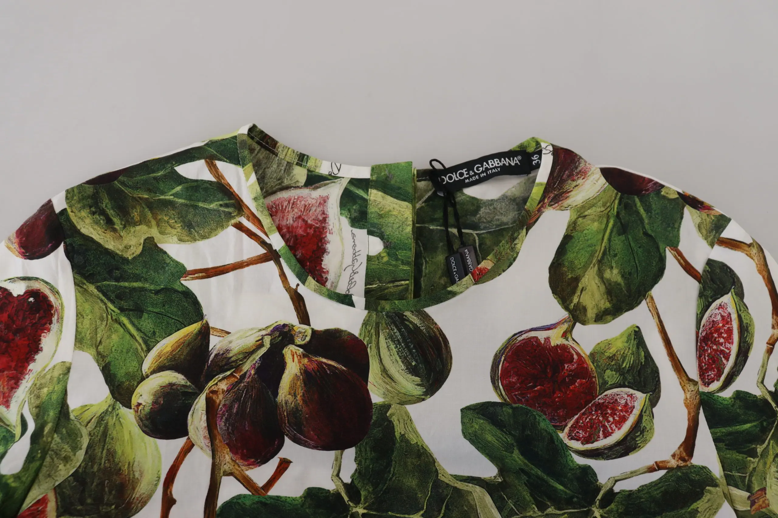 Dolce & Gabbana T-shirt Crew-neck Paxta Ustki Bluzka