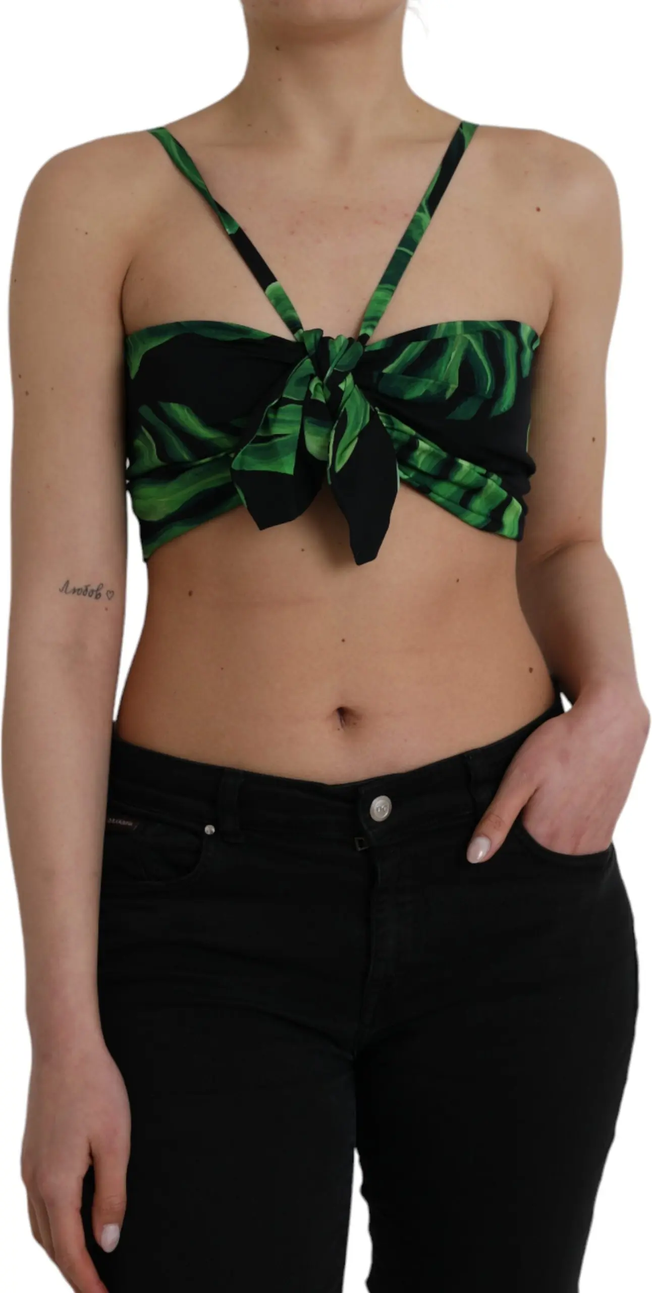 Укороченный топ на завязках Halter Cropped Top Dolce & Gabbana
