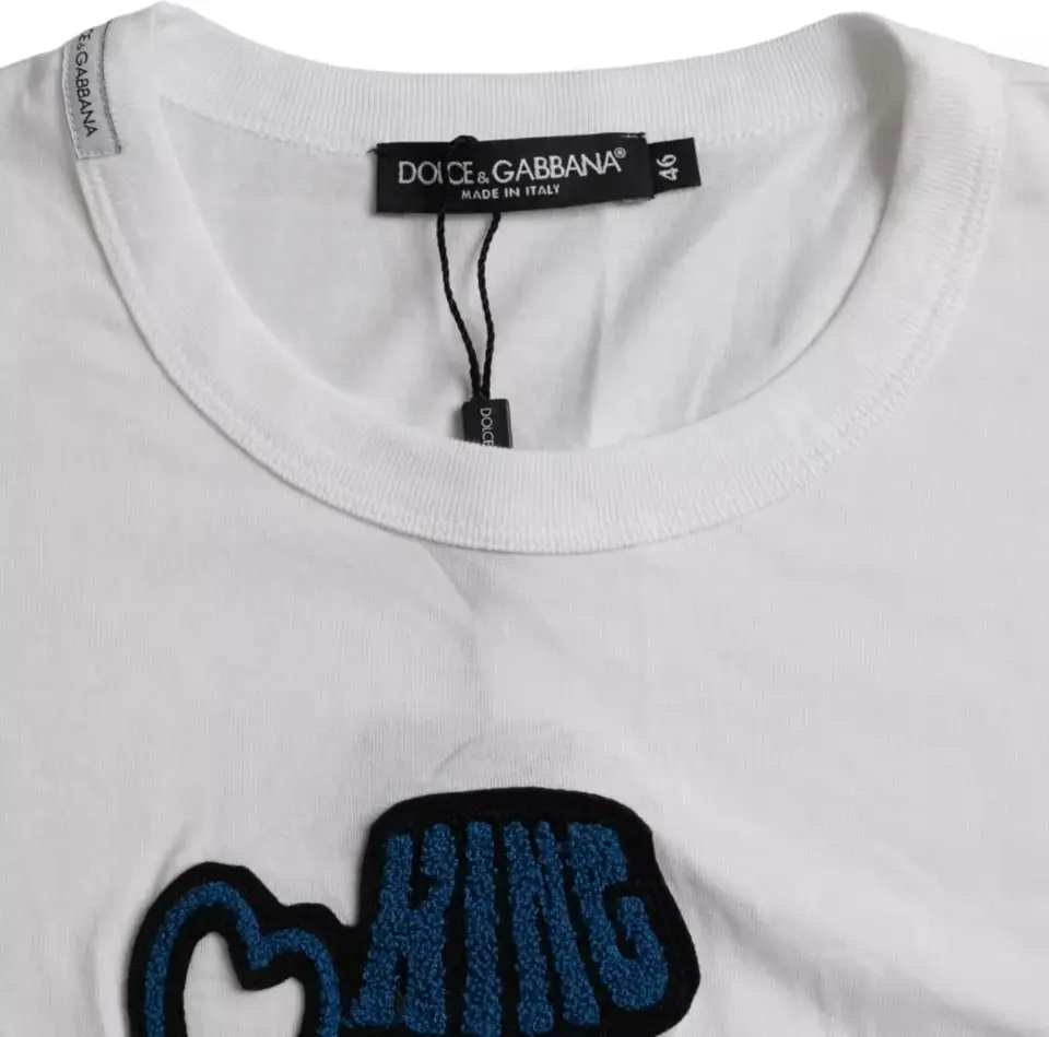 Футболка Dolce & Gabbana Белая Король Любви