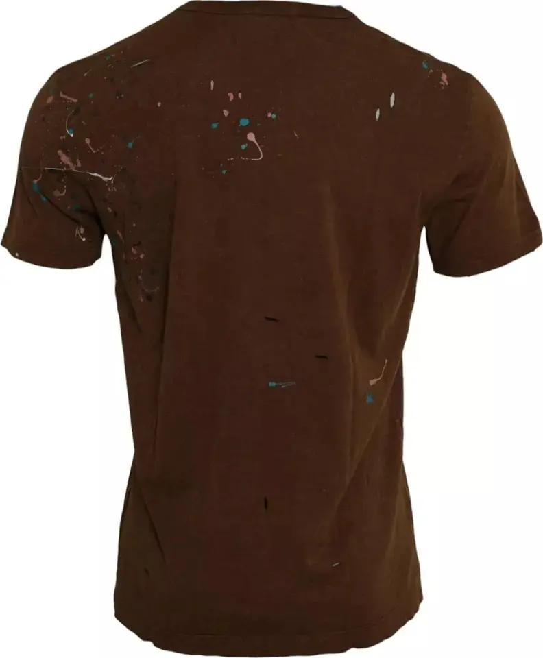 T-shirt Dolce & Gabbana Brown Color Splash