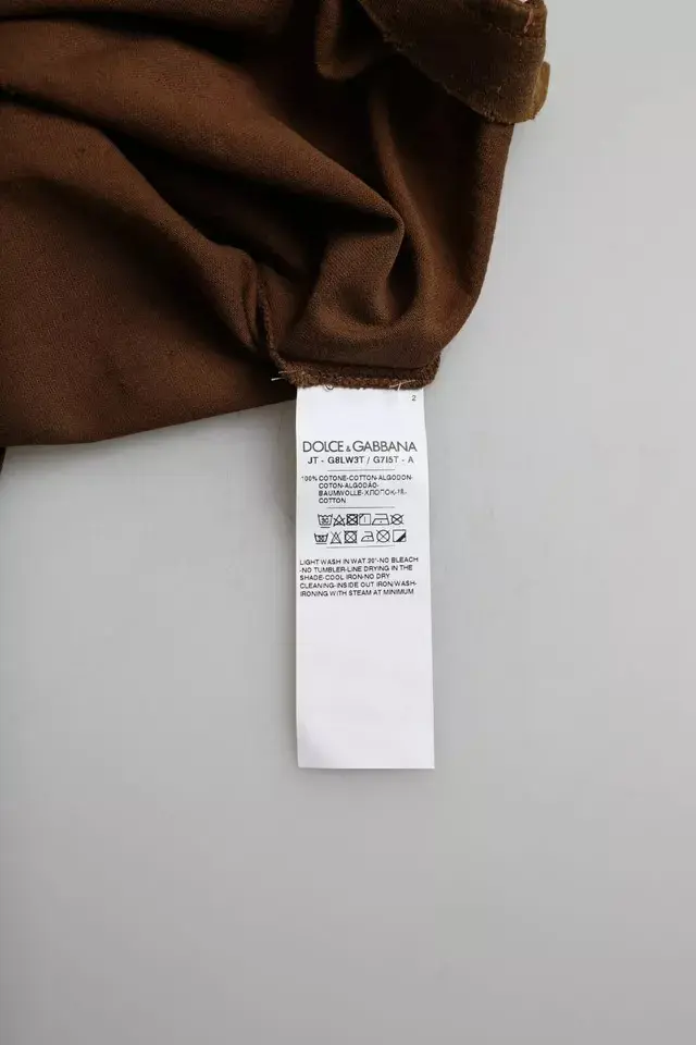 T-shirt Dolce & Gabbana Brown Color Splash