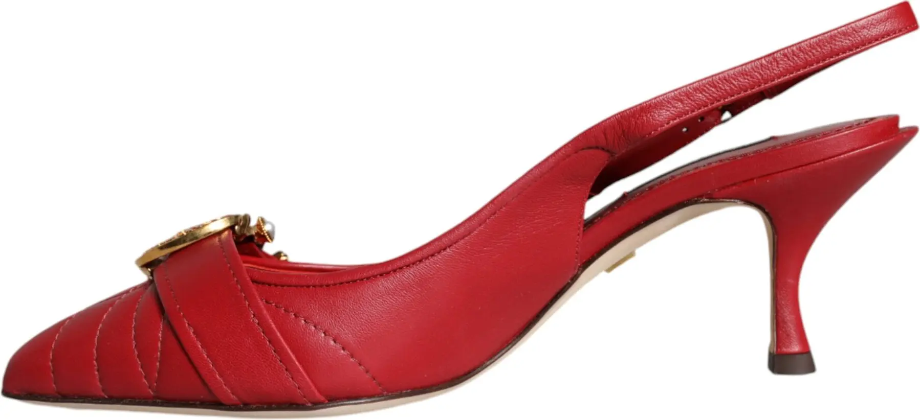 Leather Heels Slingback Shoes Dolce & Gabbana Devotion