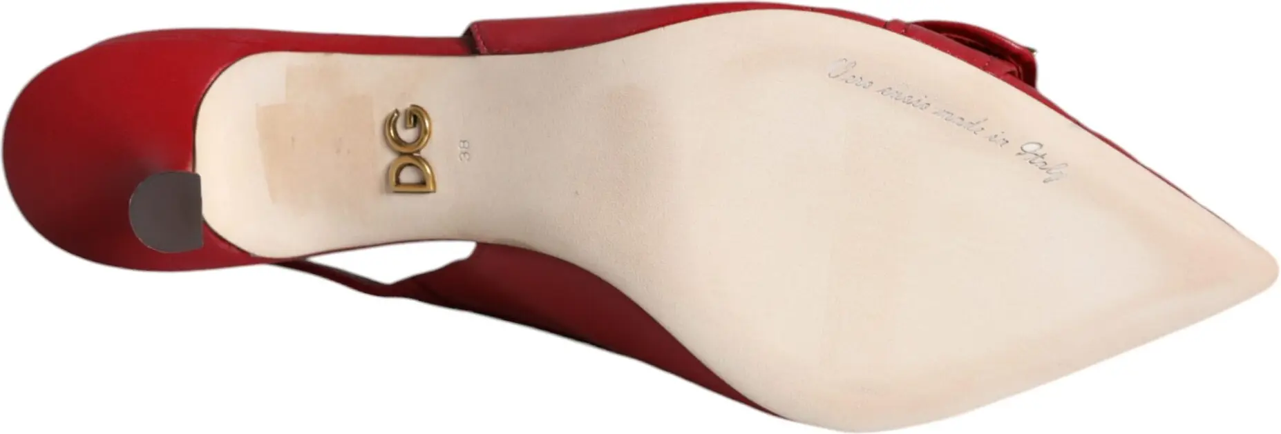 Leather Heels Slingback Shoes Dolce & Gabbana Devotion