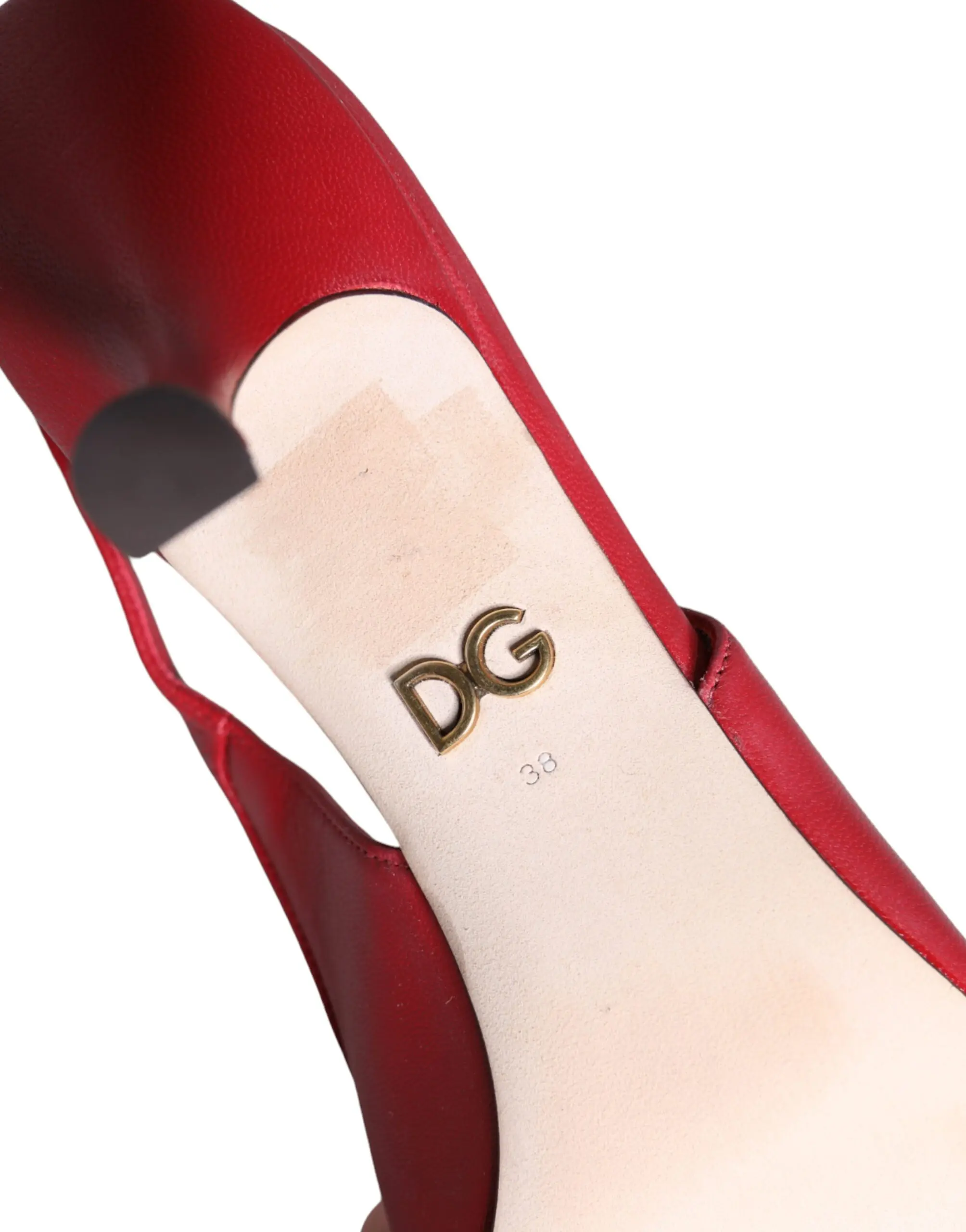 Leather Heels Slingback Shoes Dolce & Gabbana Devotion