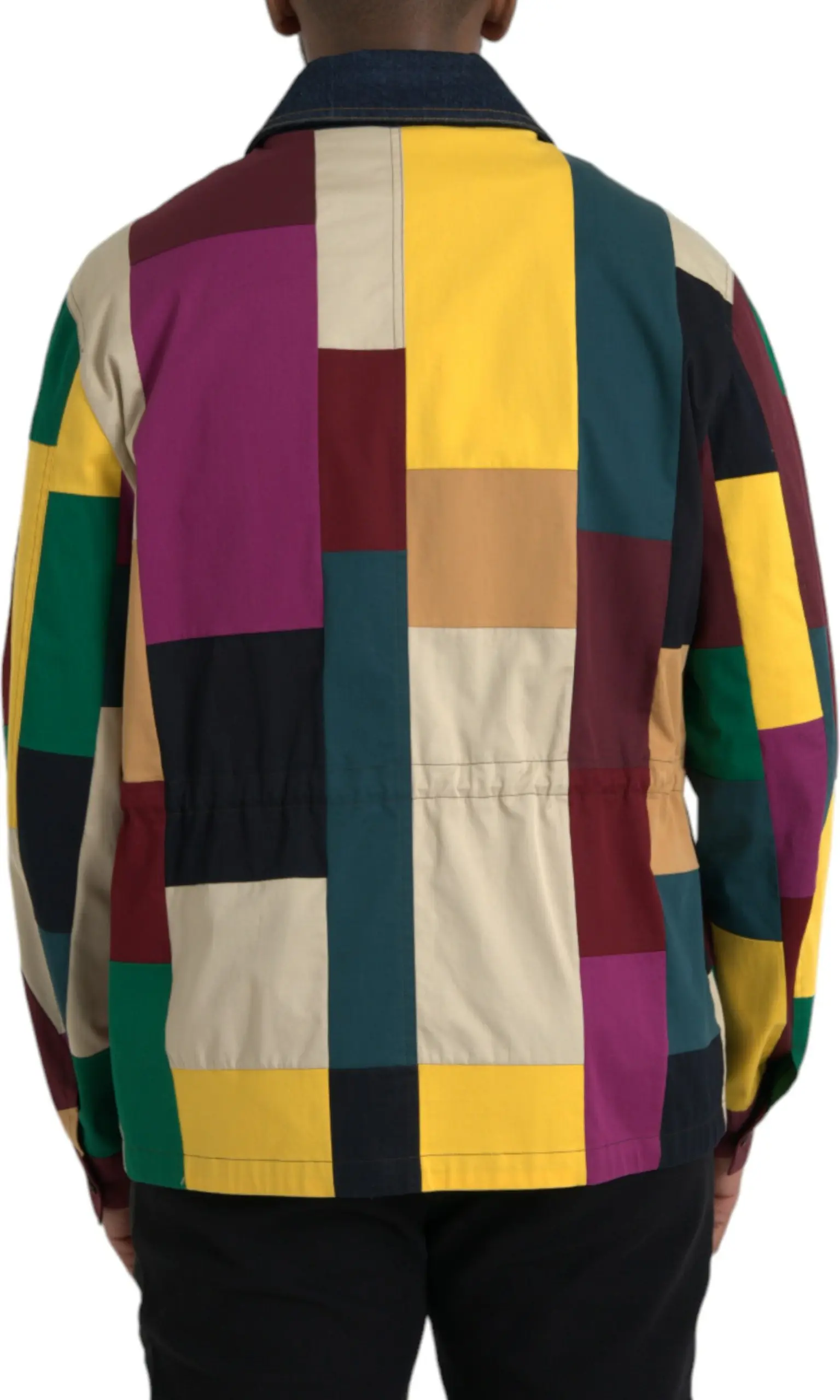 Jacket Dolce & Gabbana Multicolor Patchwork Cotton Collared