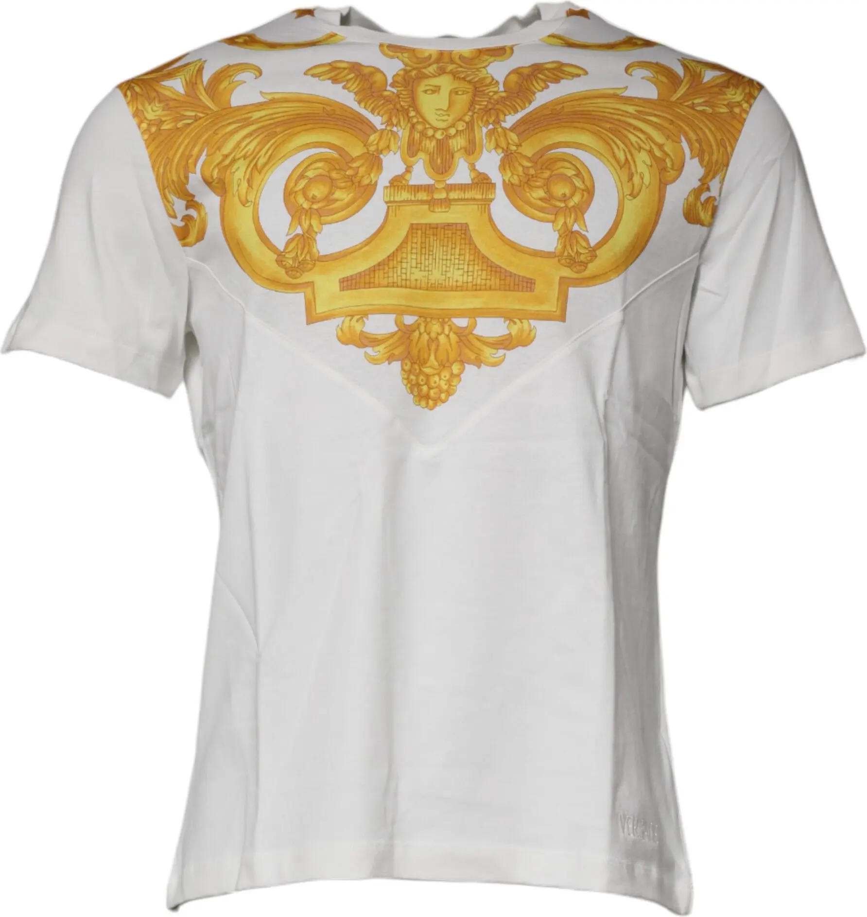 T-shirt Versace White Medusa Print Crew Neck
