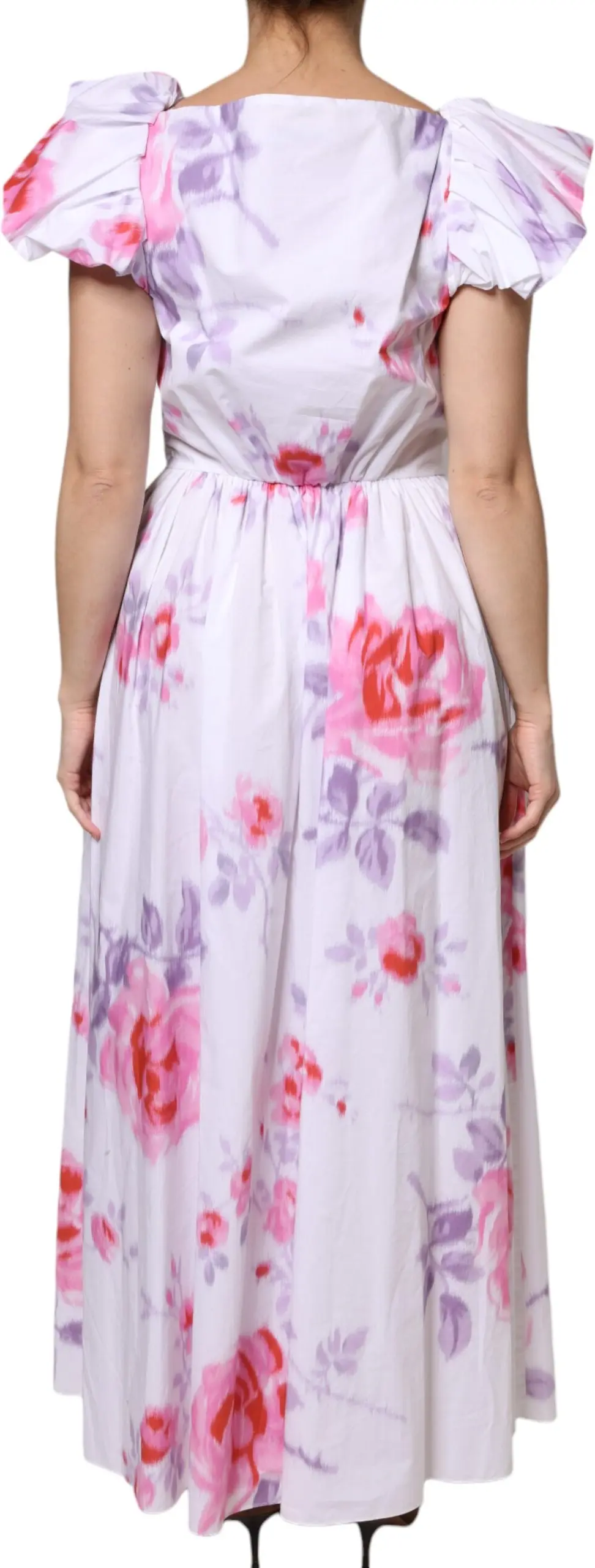 Dress Philosophy White Floral Cotton Maxi Dress