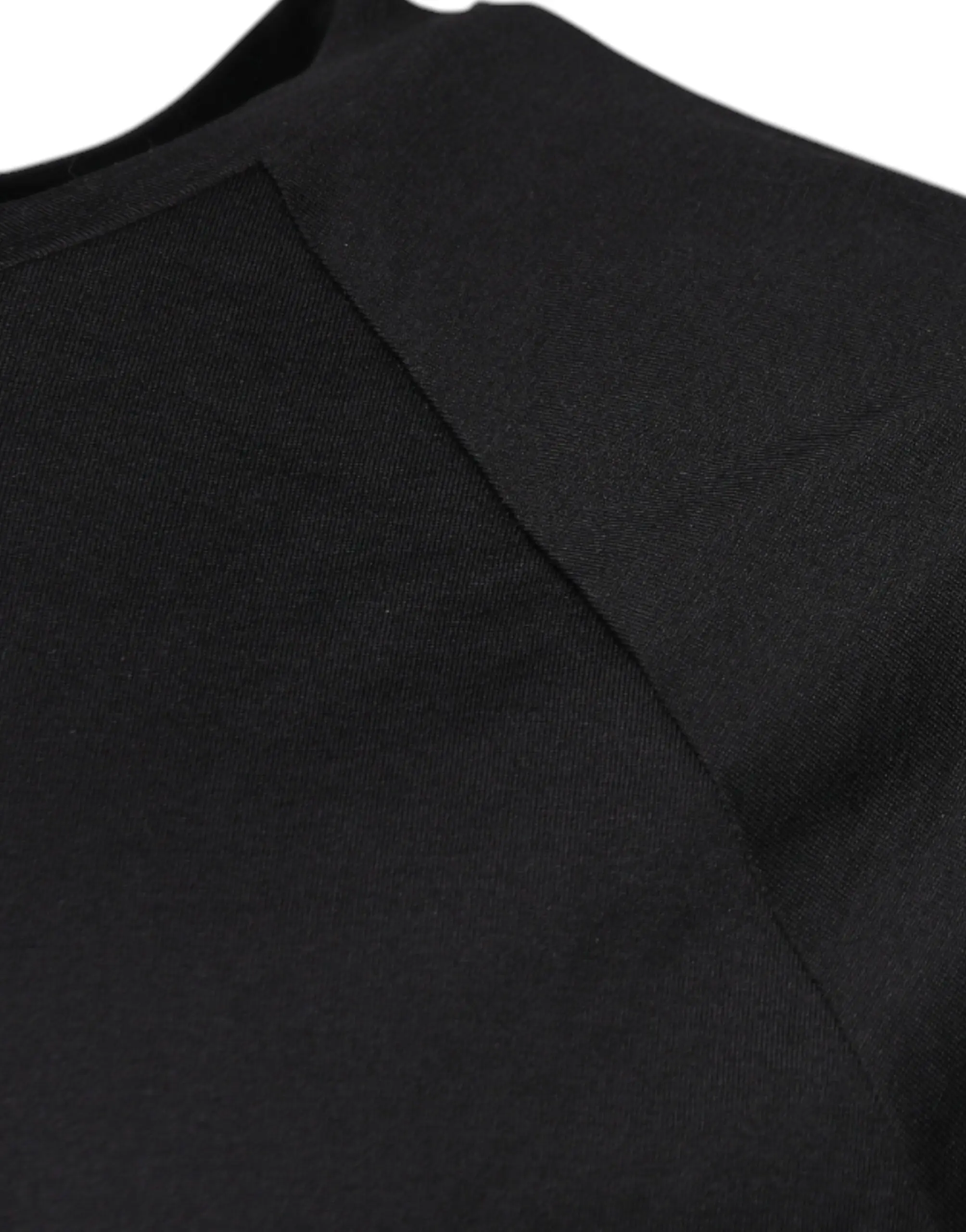 T-shirt Dolce & Gabbana Black Logo Print Cotton Crew Neck