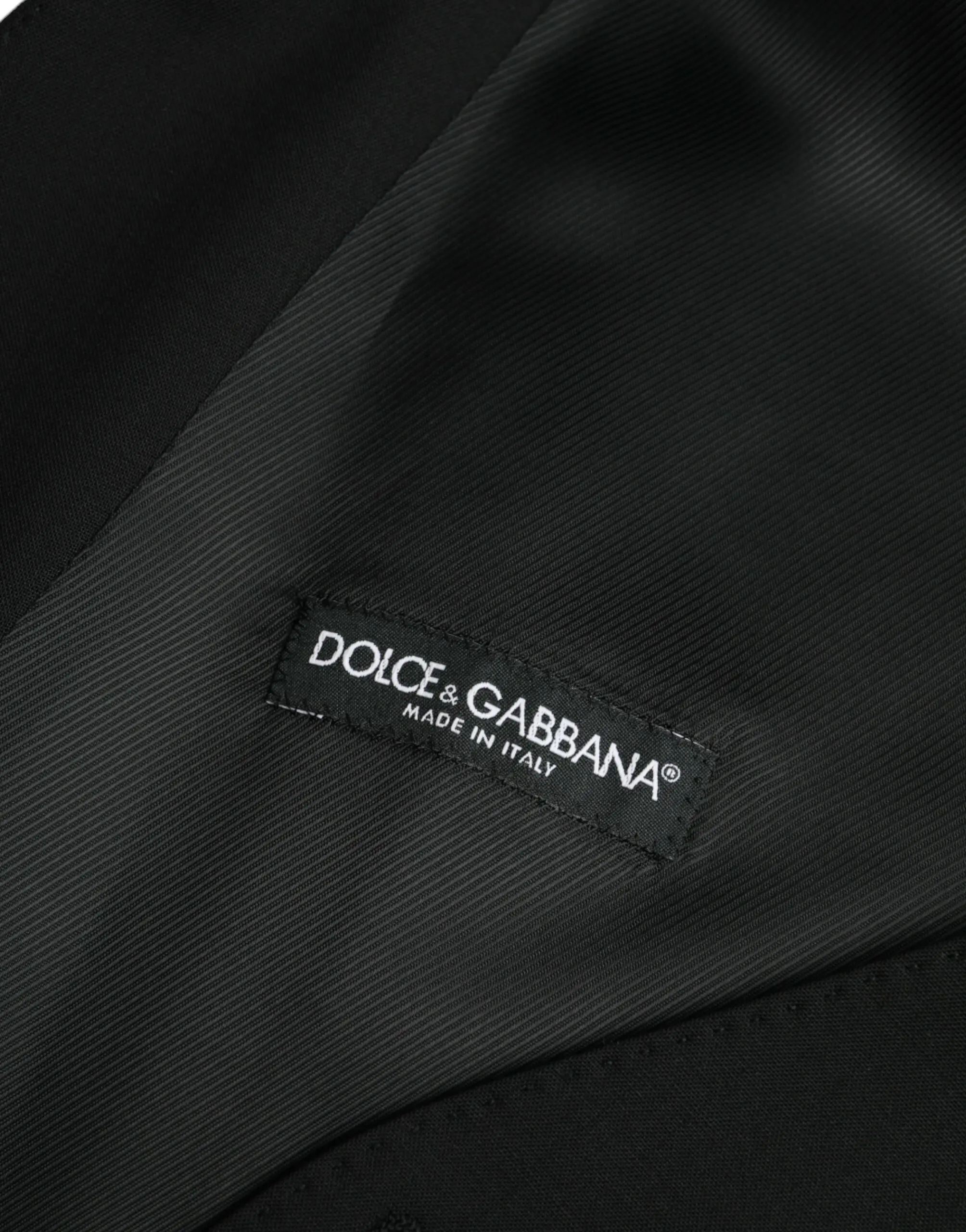Жилет Dolce & Gabbana Черный Шерстяной Формальный Жилет