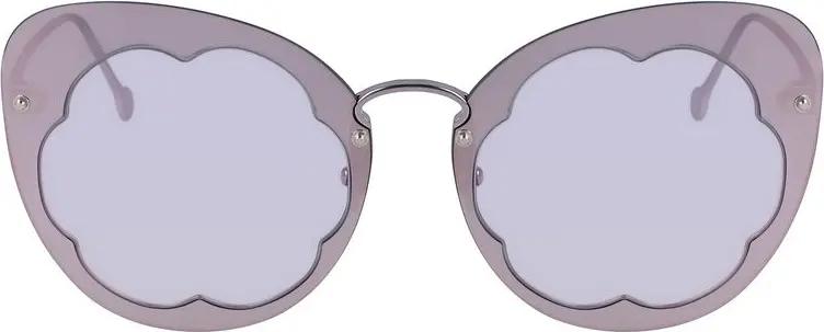 Salvatore Ferragamo Purple Metal Quyosh ko'zoynagi