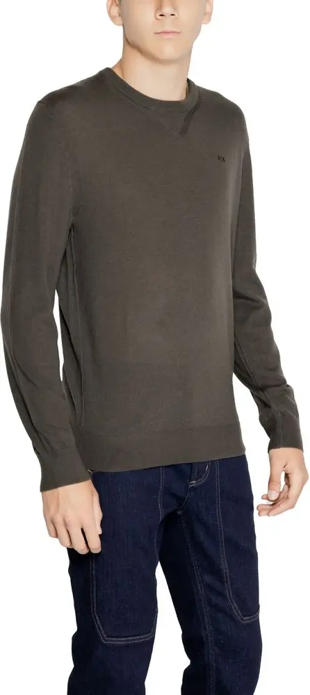 Зеленый шерстяной свитшот Armani Exchange