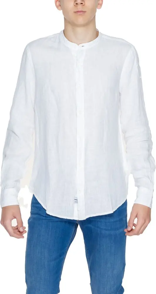 Рубашка Blauer из белого льна