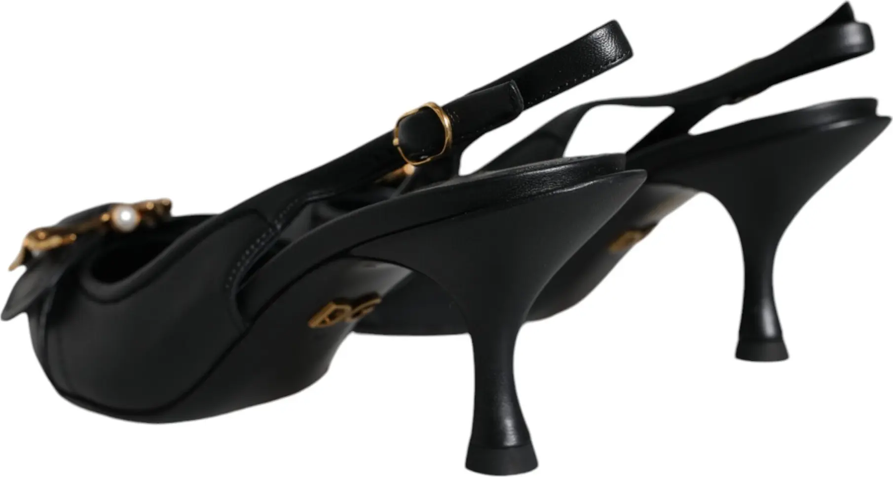 Slingback heels Dolce & Gabbana Black Devotion