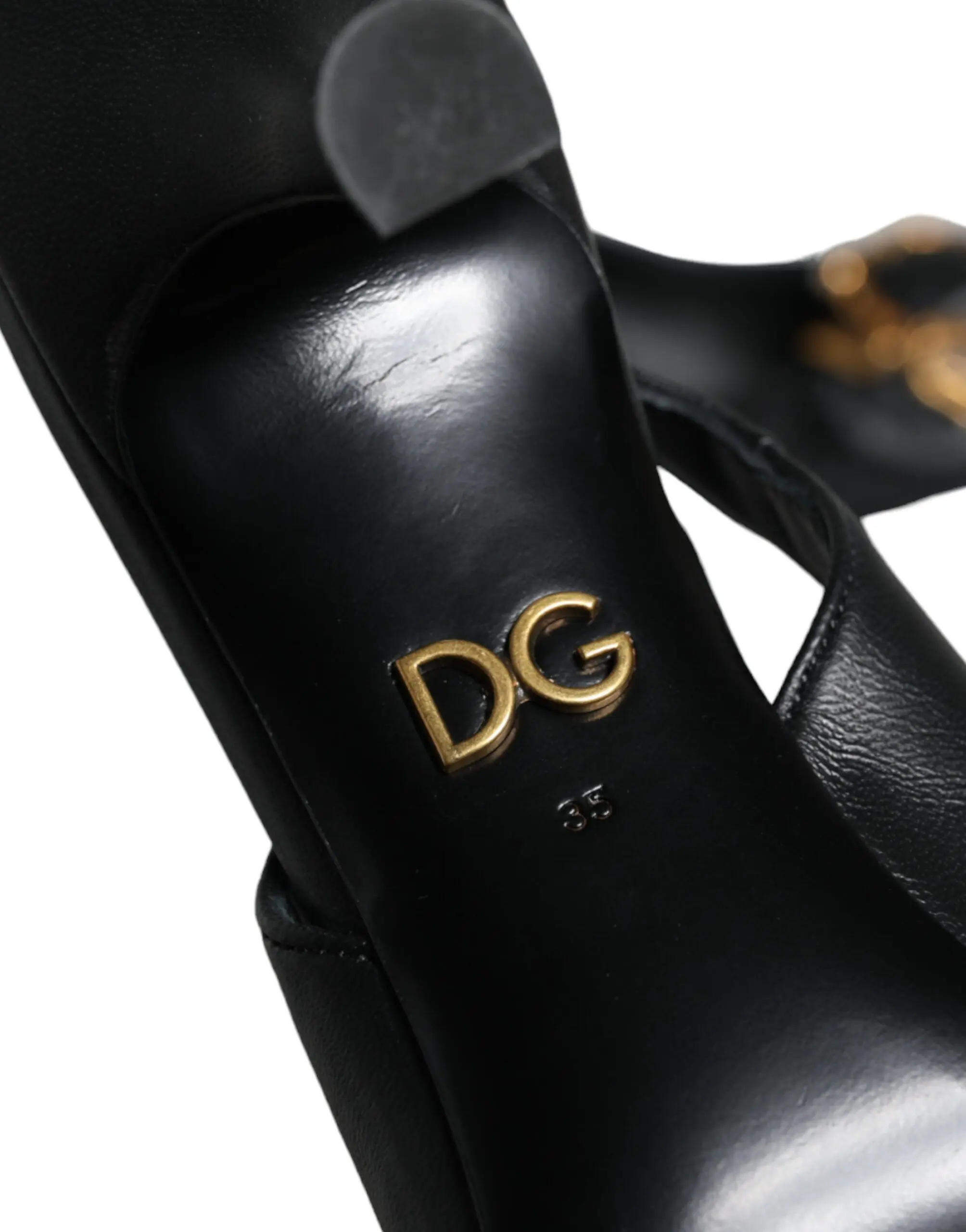 Slingback heels Dolce & Gabbana Black Devotion