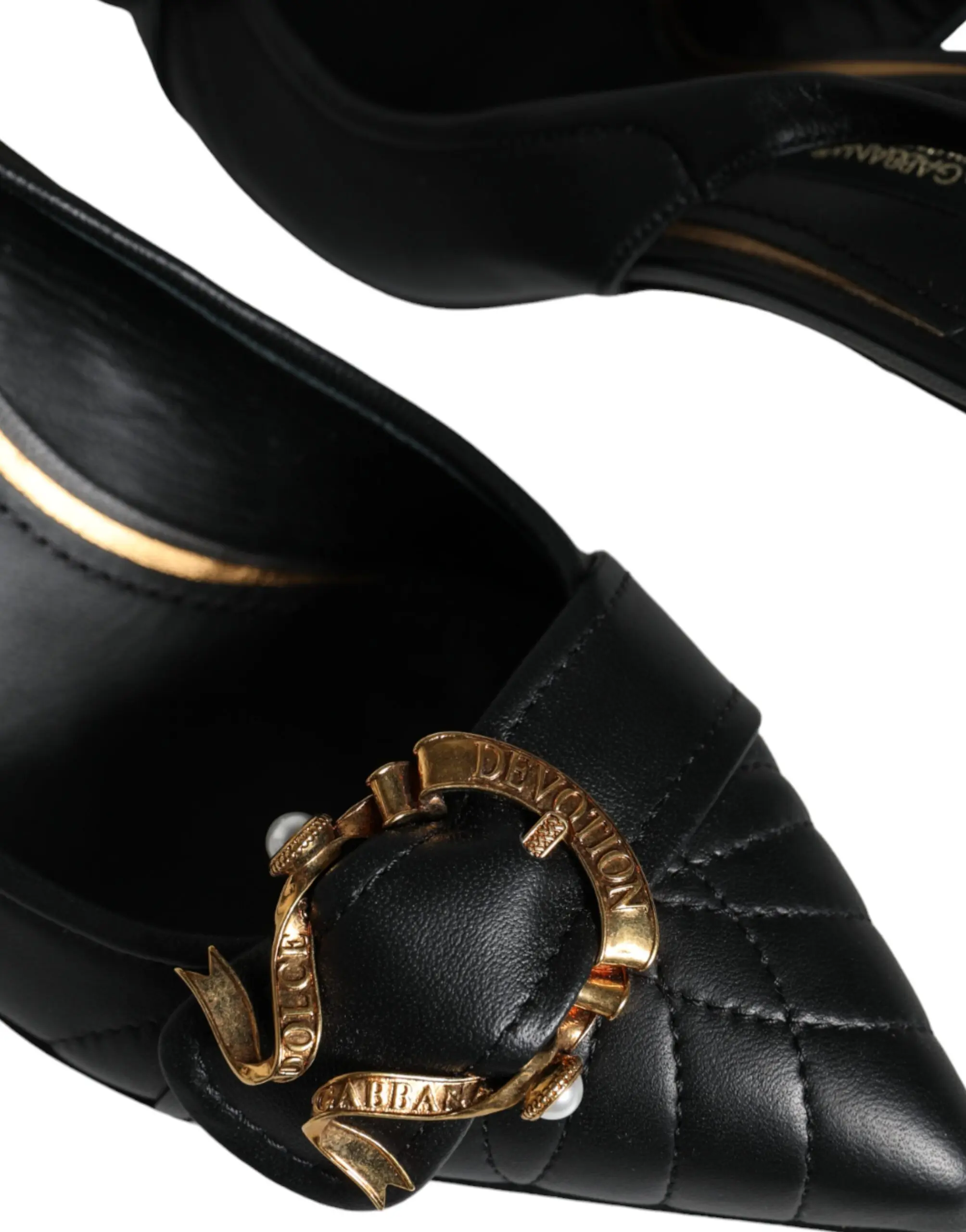 Slingback heels Dolce & Gabbana Black Devotion