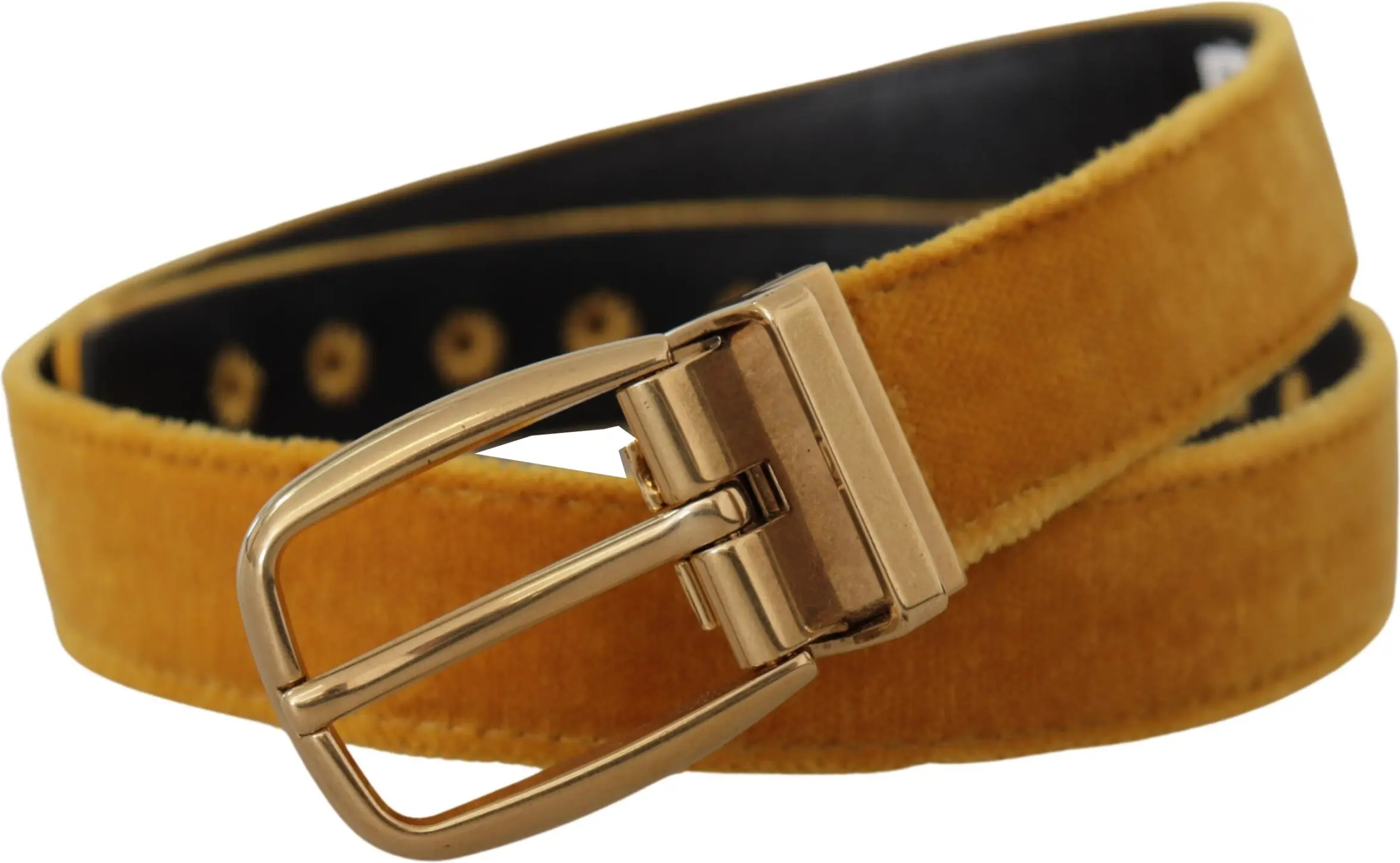 Bel Dolce & Gabbana Elegant Velvet Gold Buckle Ayollar uchun Kamar