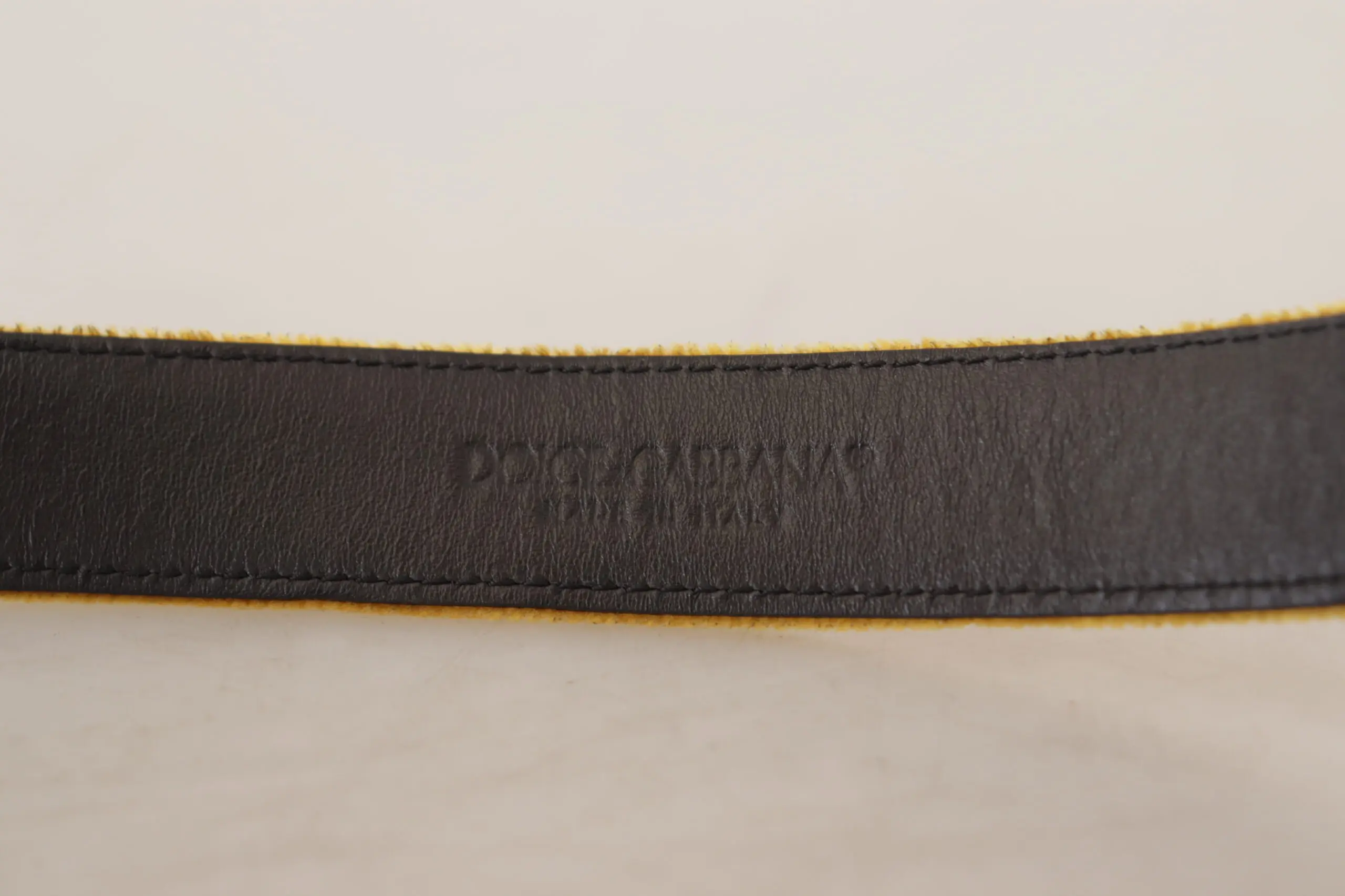 Bel Dolce & Gabbana Elegant Velvet Gold Buckle Ayollar uchun Kamar