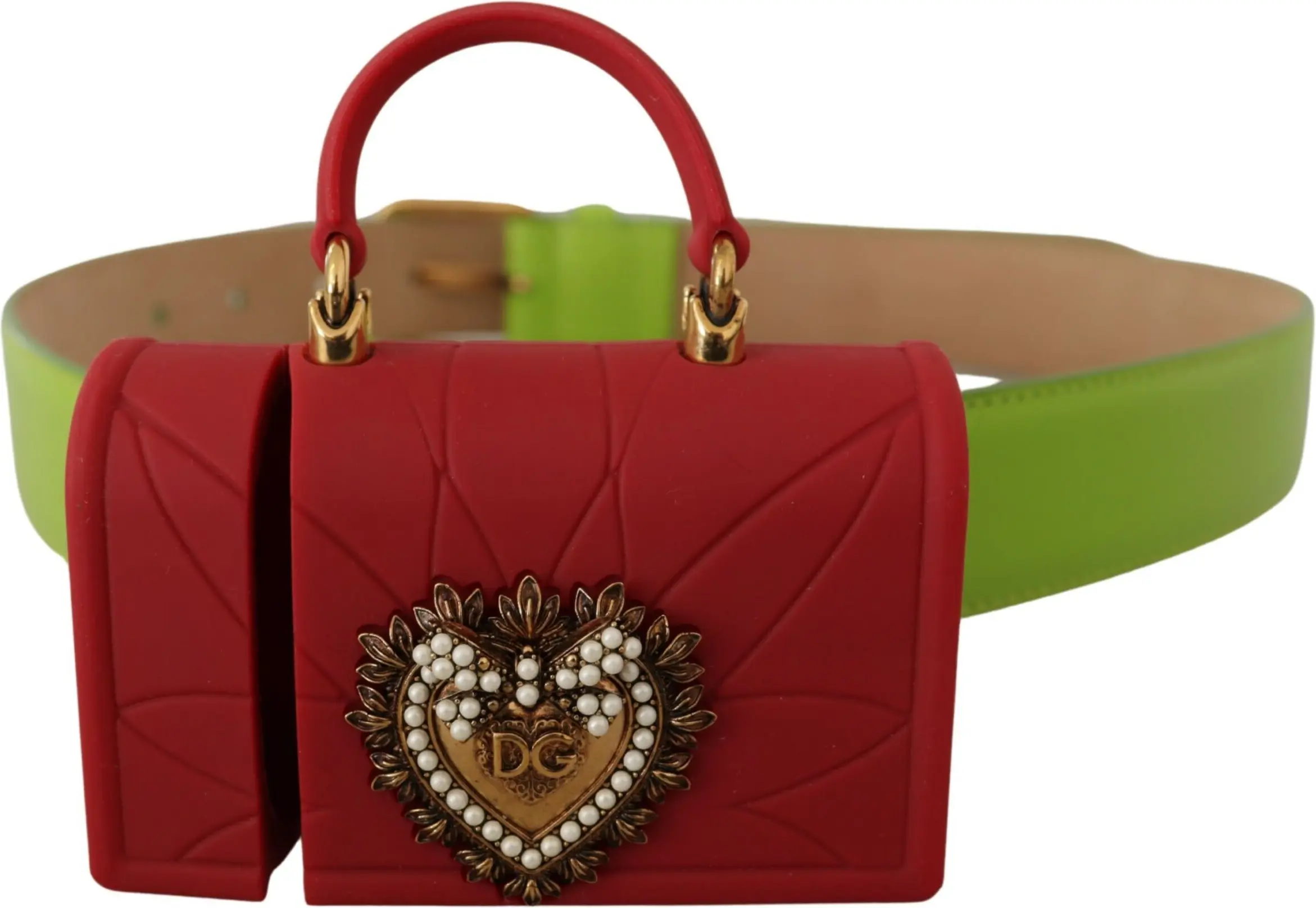 Ремень Dolce & Gabbana Элегантный кожаный ремень с аксессуаром в виде мини-сумки