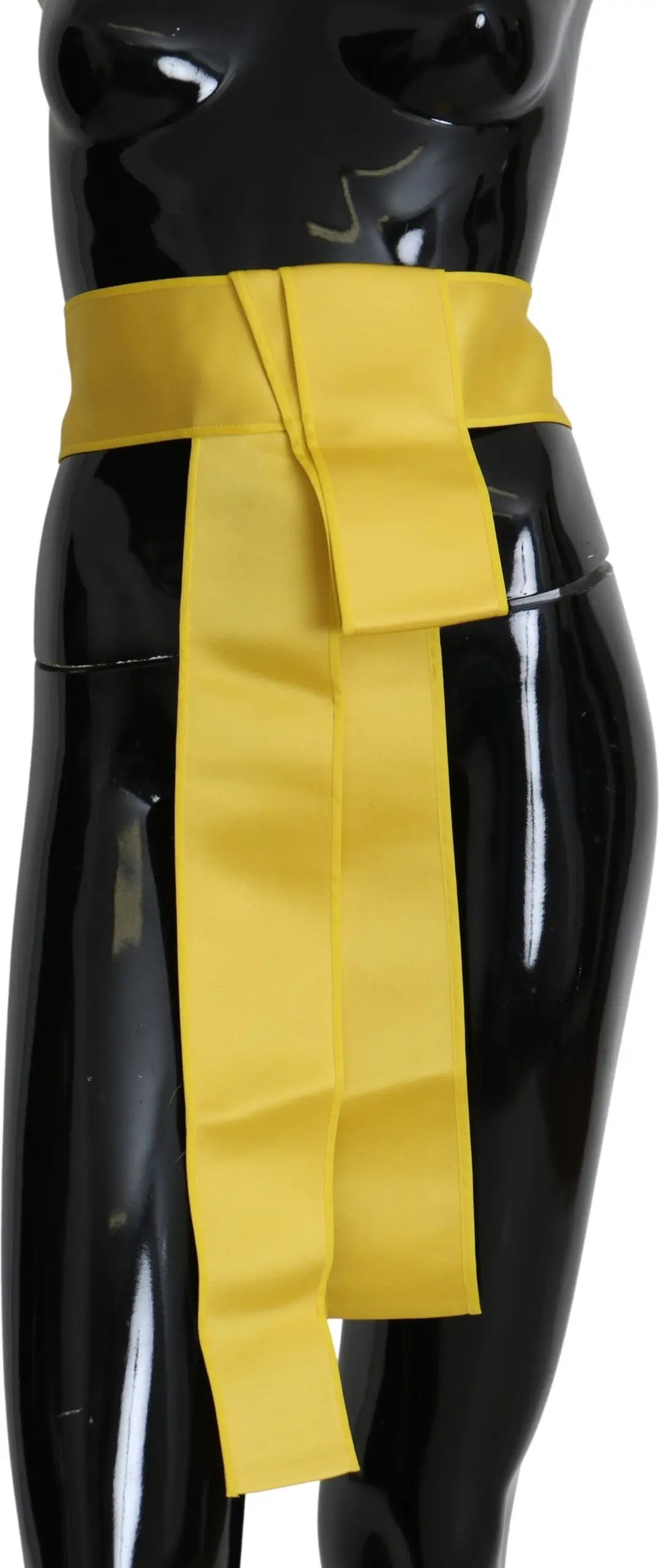 Belt Dolce & Gabbana Chic Silk Yellow Women's Elegant