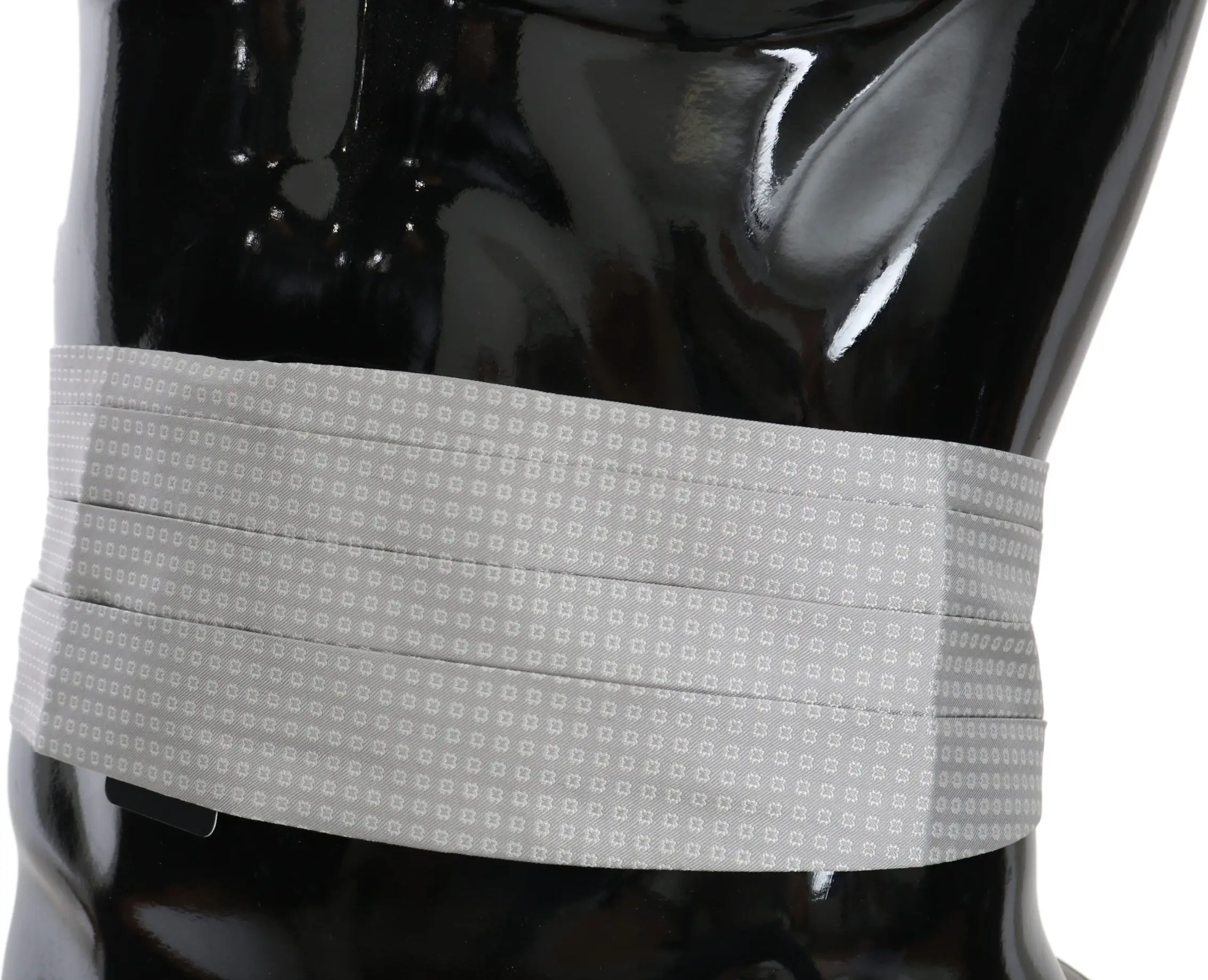 Cummerbund Dolce & Gabbana Elegant Gray Silk