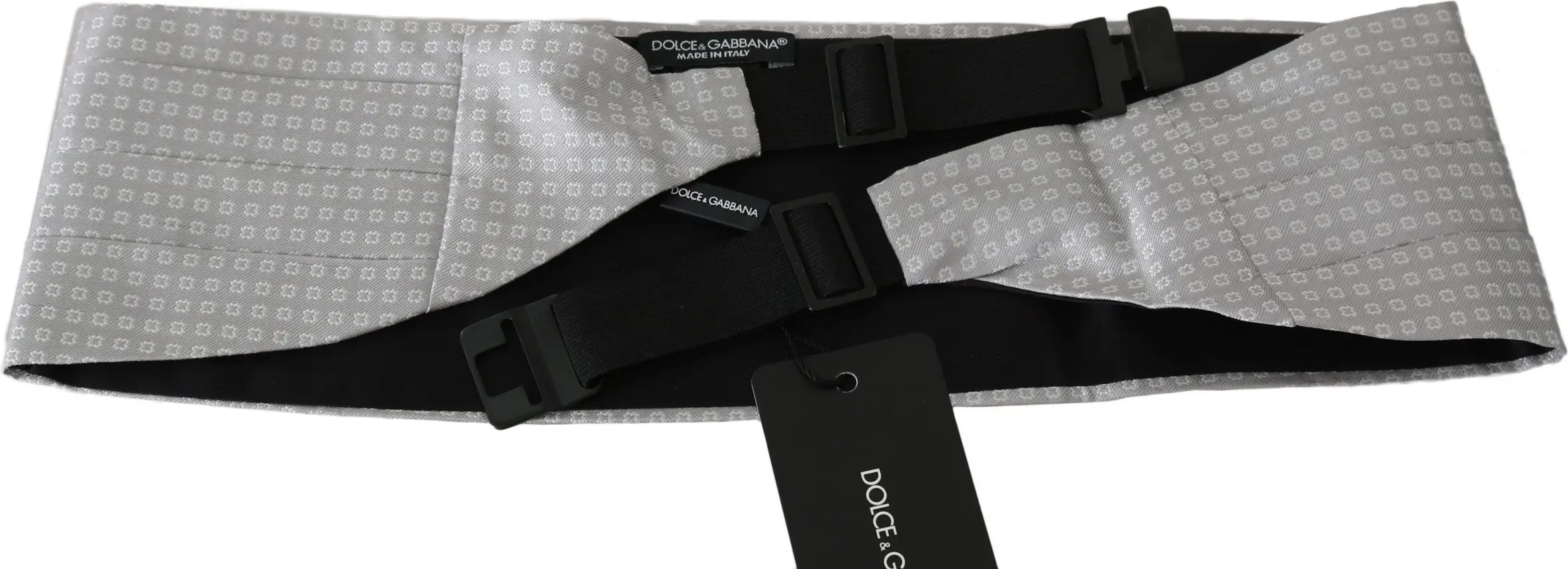 Cummerbund Dolce & Gabbana Elegant Gray Silk