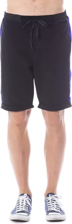 Verri erkaklar uchun qora paxta shortlari