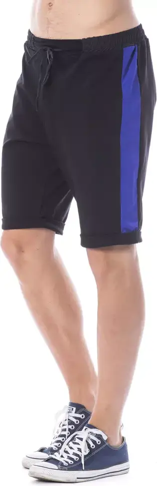 Verri erkaklar uchun qora paxta shortlari