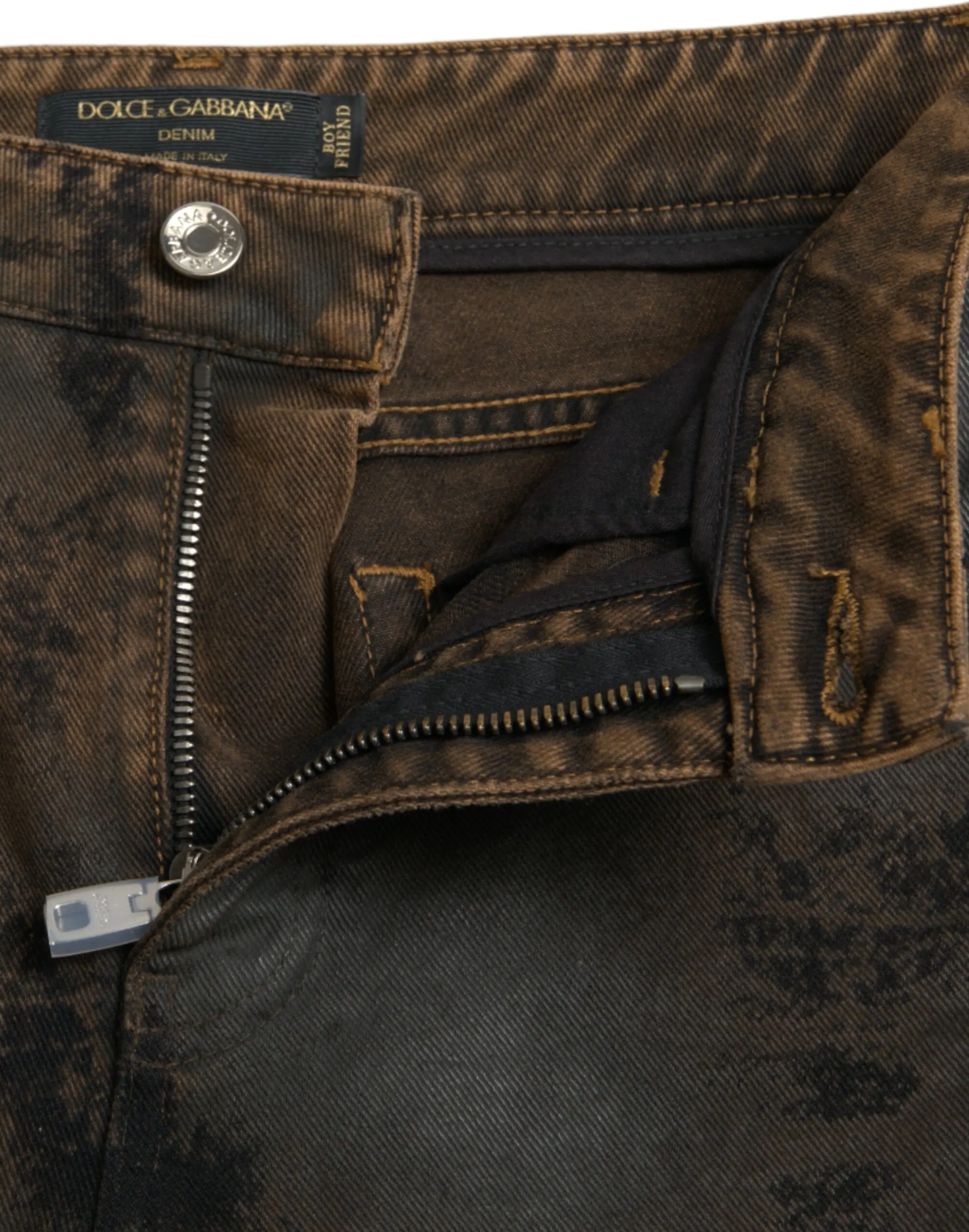 Jeans Dolce & Gabbana BOYFRIEND Mid Waist Cotton