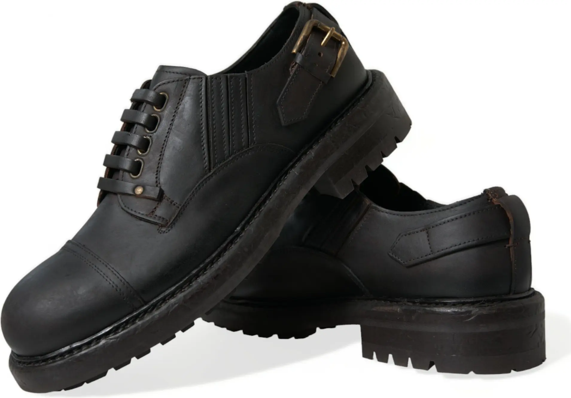 Мужские туфли Derby Dolce & Gabbana из натуральной кожи со шнуровкой