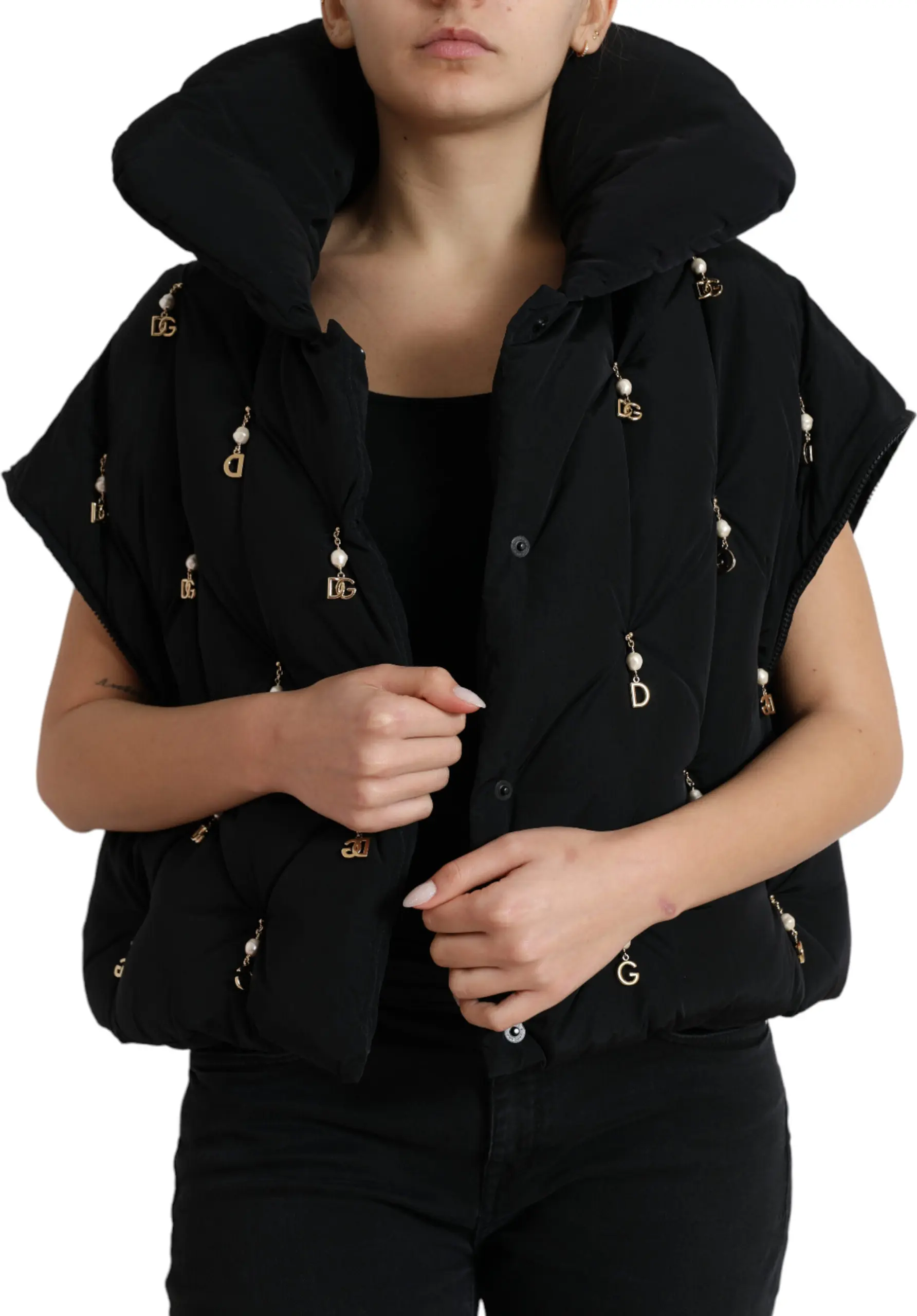 Dolce & Gabbana qora bezakli yengil+{bomber