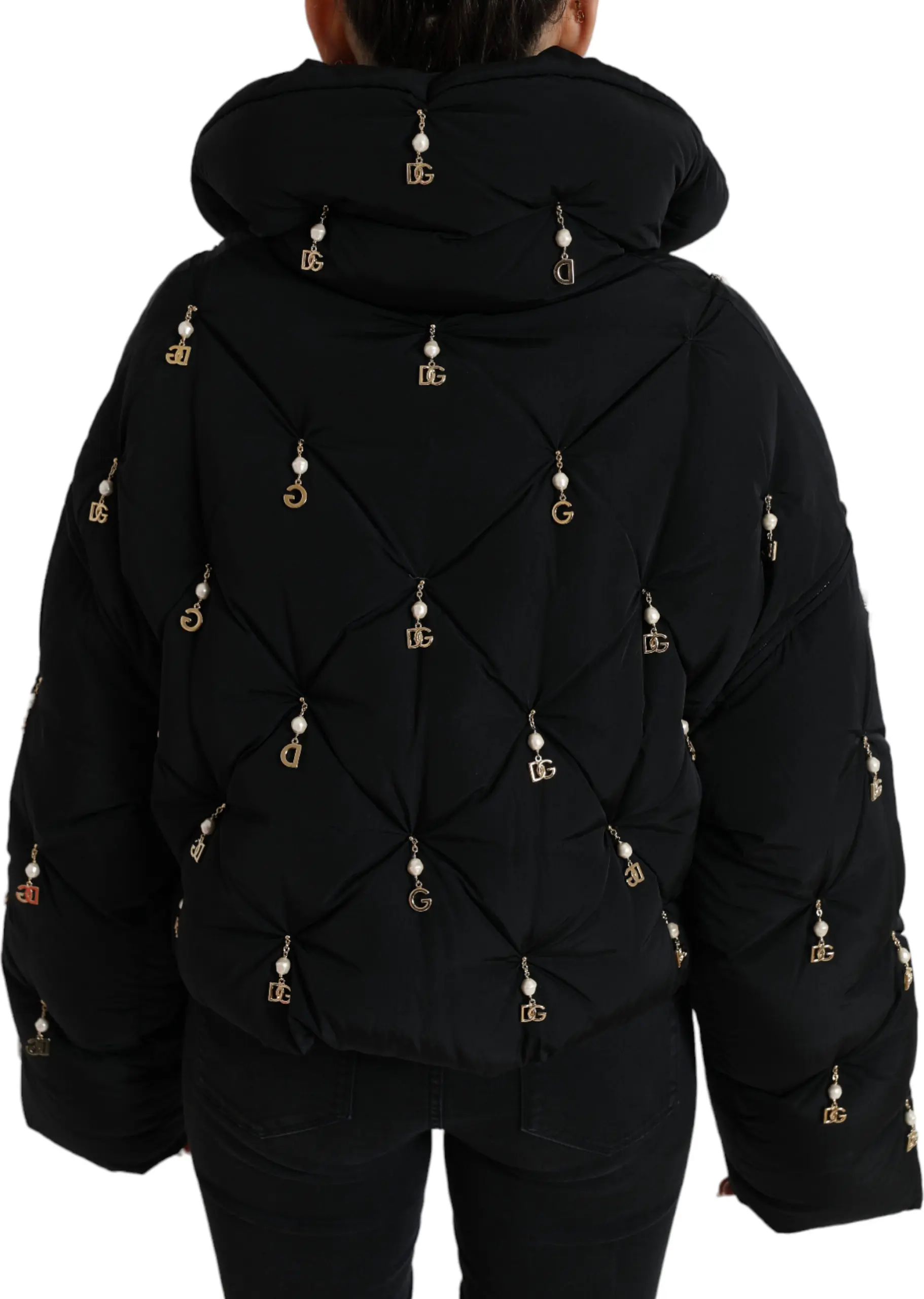 Dolce & Gabbana qora bezakli yengil+{bomber