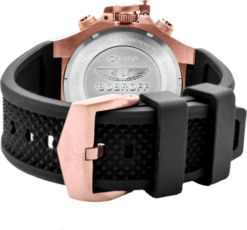 Watch Bobroff Black Rubber Watch