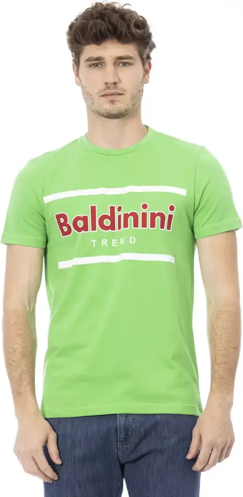 Green Cotton T-Shirt Baldinini Trend