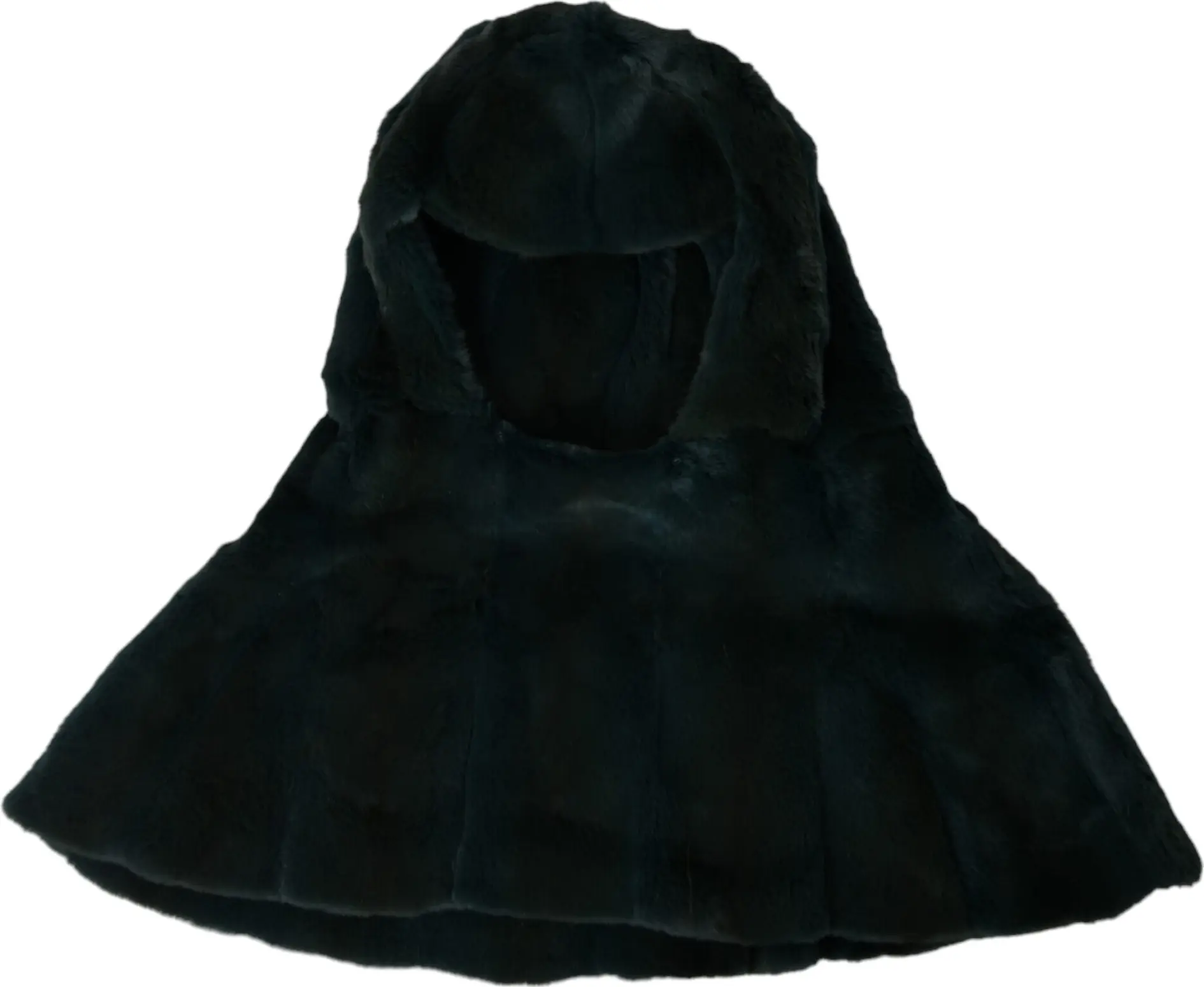 Hat Dolce & Gabbana Black Weasel Fur Whole Head Wrap