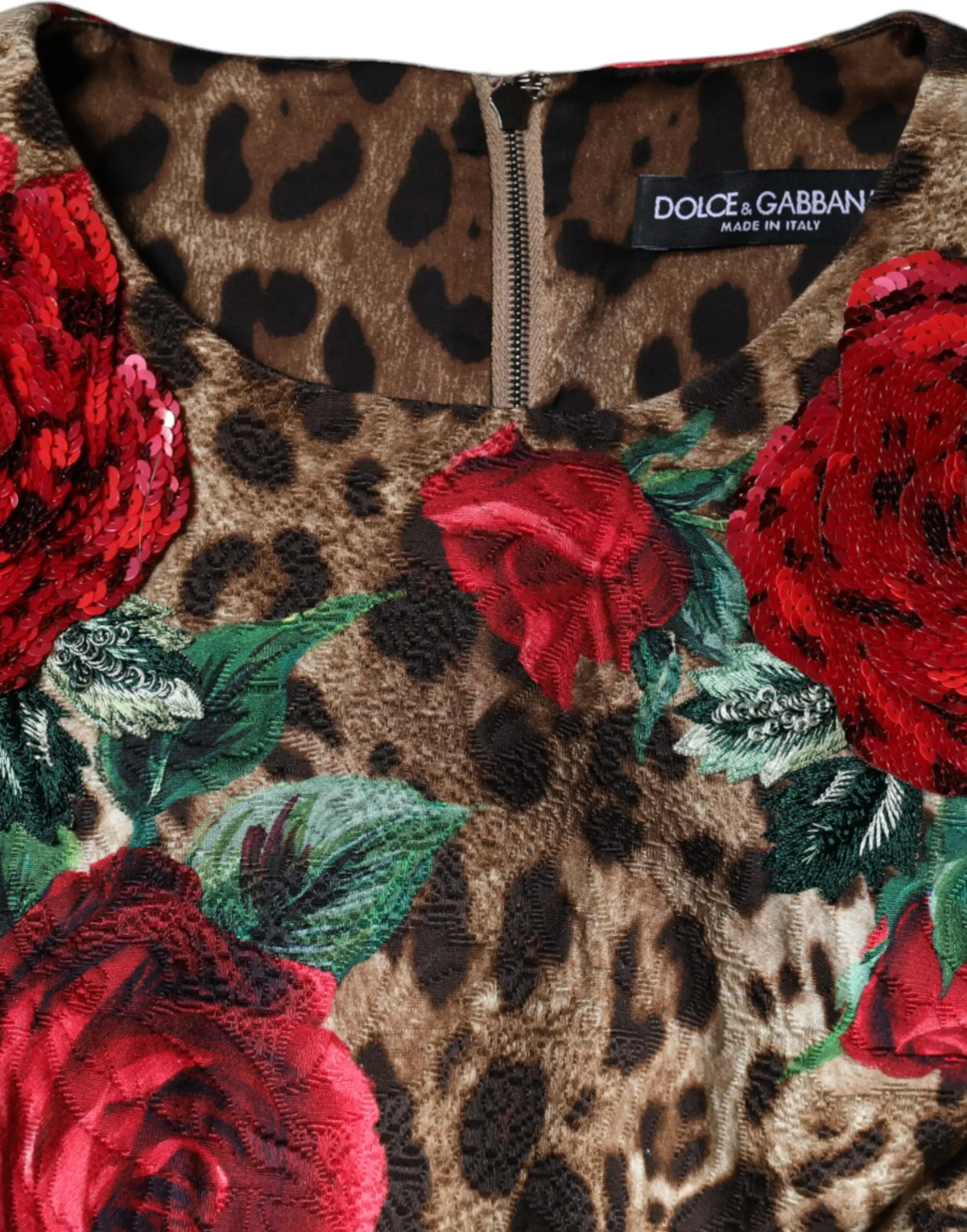 Платье А-силуэта из хлопка Dolce & Gabbana