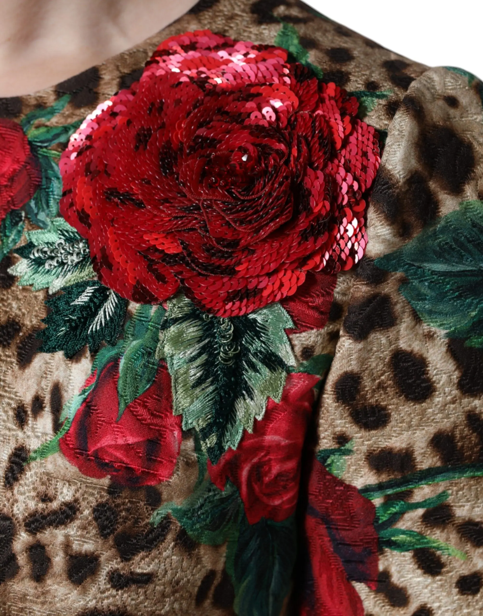 Платье А-силуэта из хлопка Dolce & Gabbana