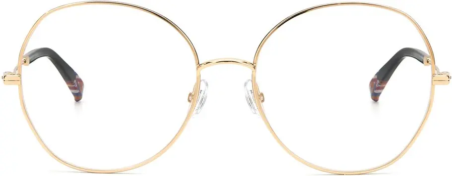 Bicolor Metal Glasses Frames Missoni