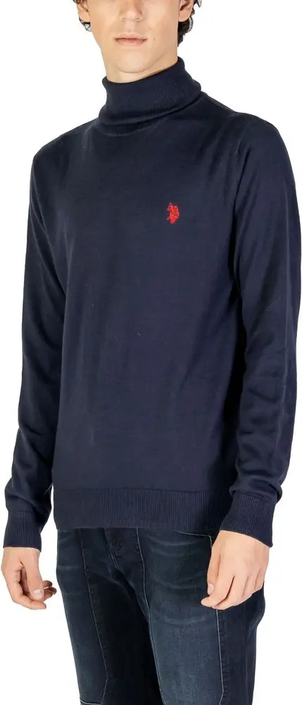Синий хлопковый водолазка U.S. Polo Assn.