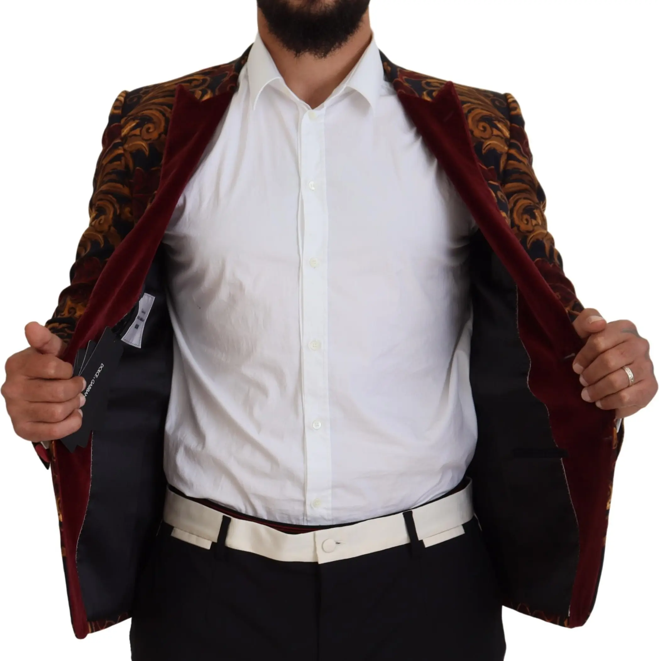 Multicolor Floral Single Breasted Martini Blazer Dolce & Gabbana