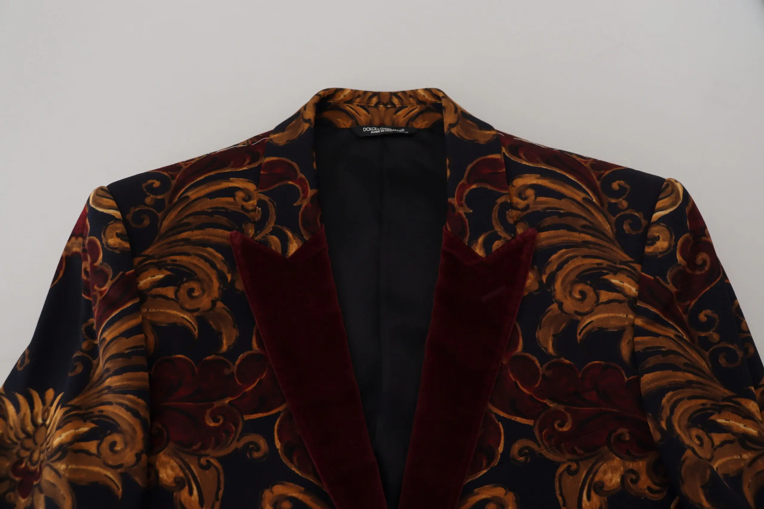 Multicolor Floral Single Breasted Martini Blazer Dolce & Gabbana
